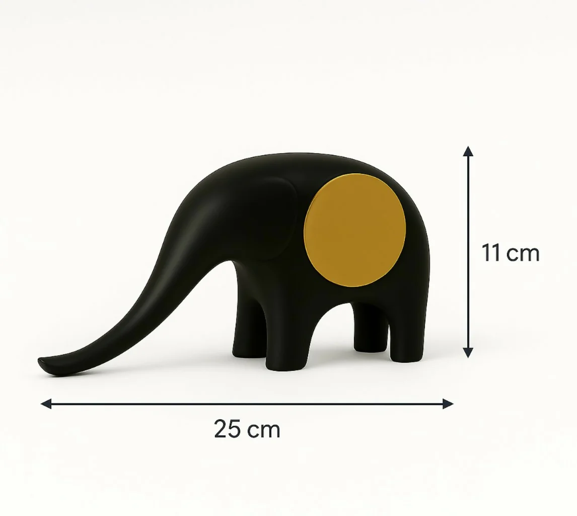 Modern Elephant Showpiece for Home Decor with Matte Finish - Image 6