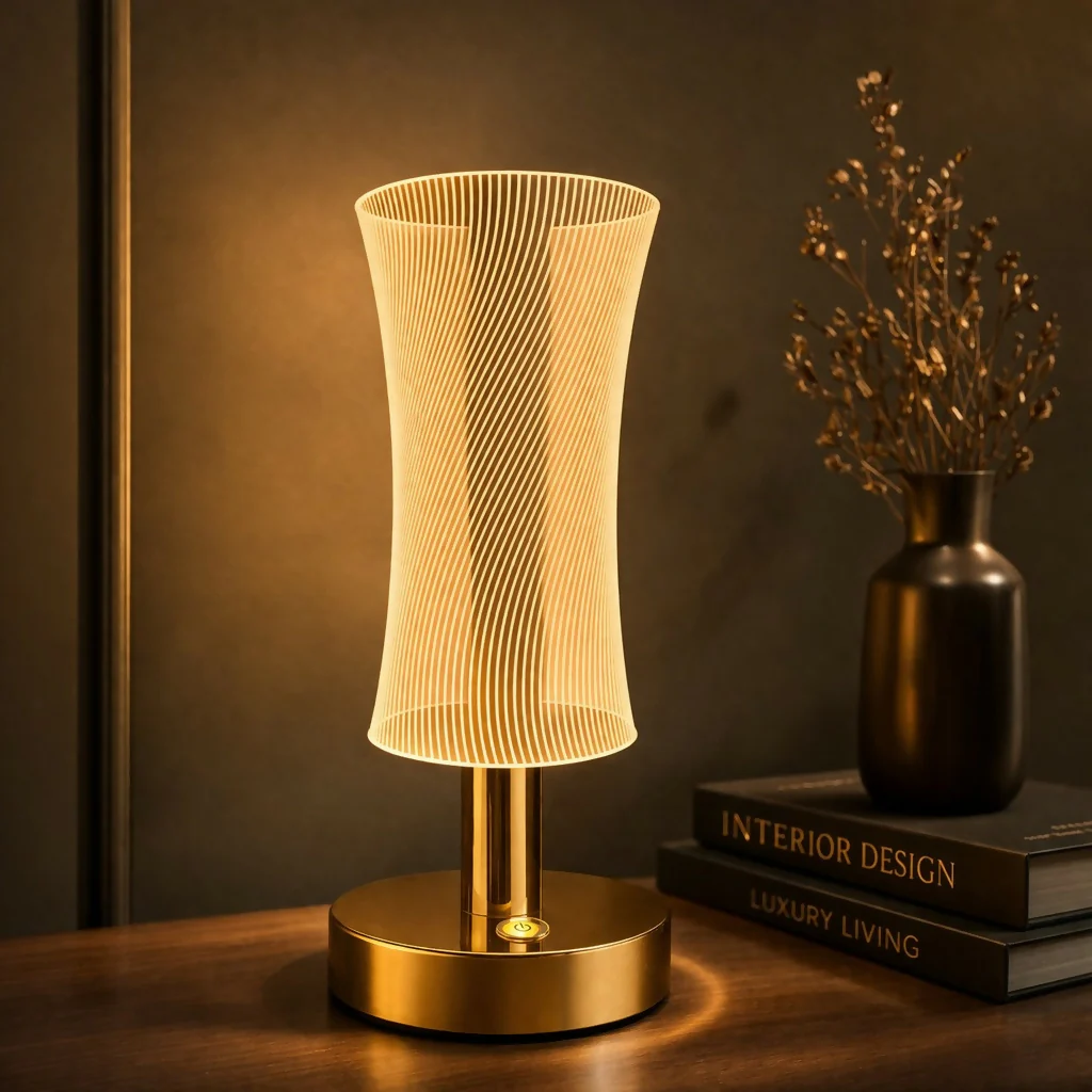 Modern LED Table Lamp with Elegant Design for Bedroom & Living Room - Image 2