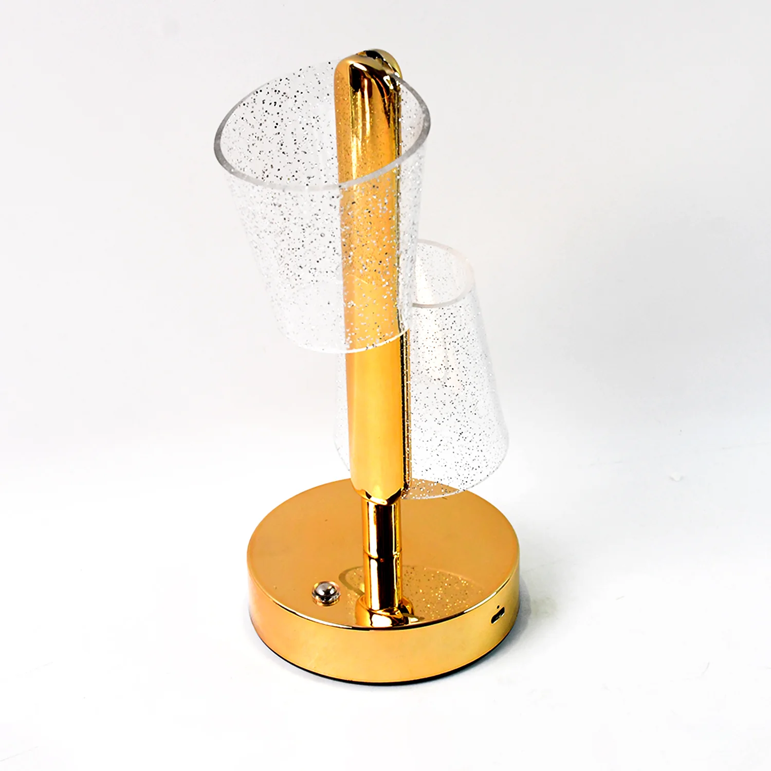 Modern Luxury Crystal LED Double Shade Table Lamp (1 Pc) - Image 5
