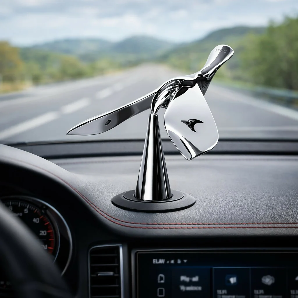 Modern Metal Bird Sculpture Showpiece for Home & Office Desk Decor