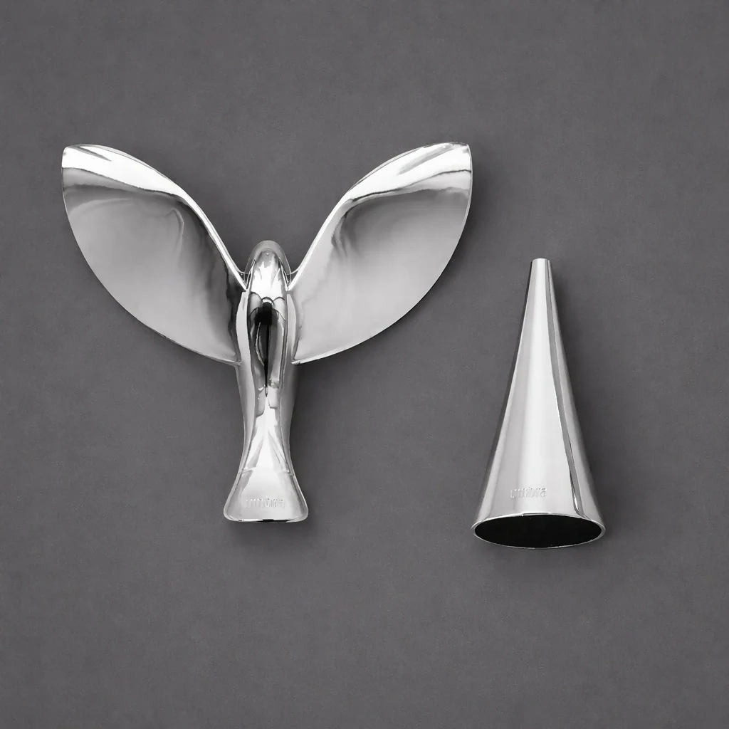 Modern Metal Bird Sculpture Showpiece for Home & Office Desk Decor - Image 4