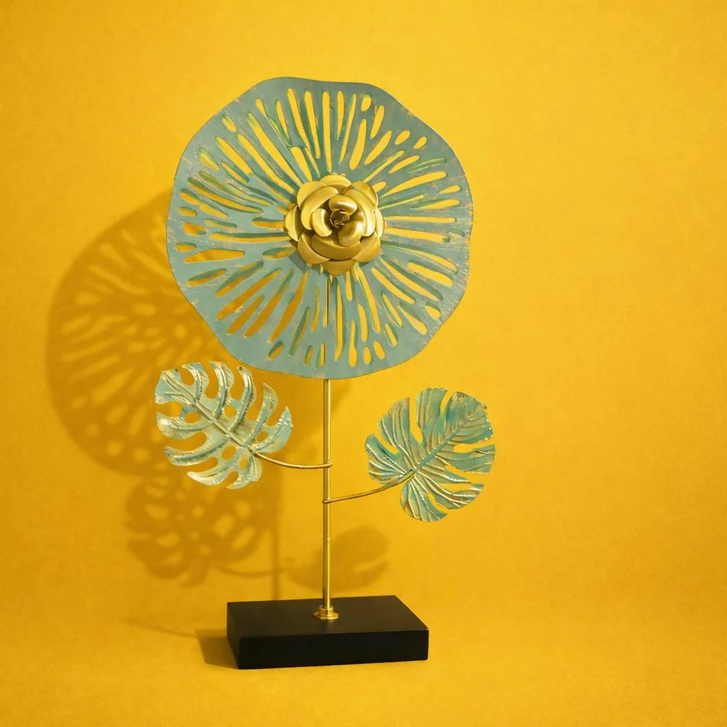 Modern Metal Flower Table Decor Showpiece for Home and Office - Image 3