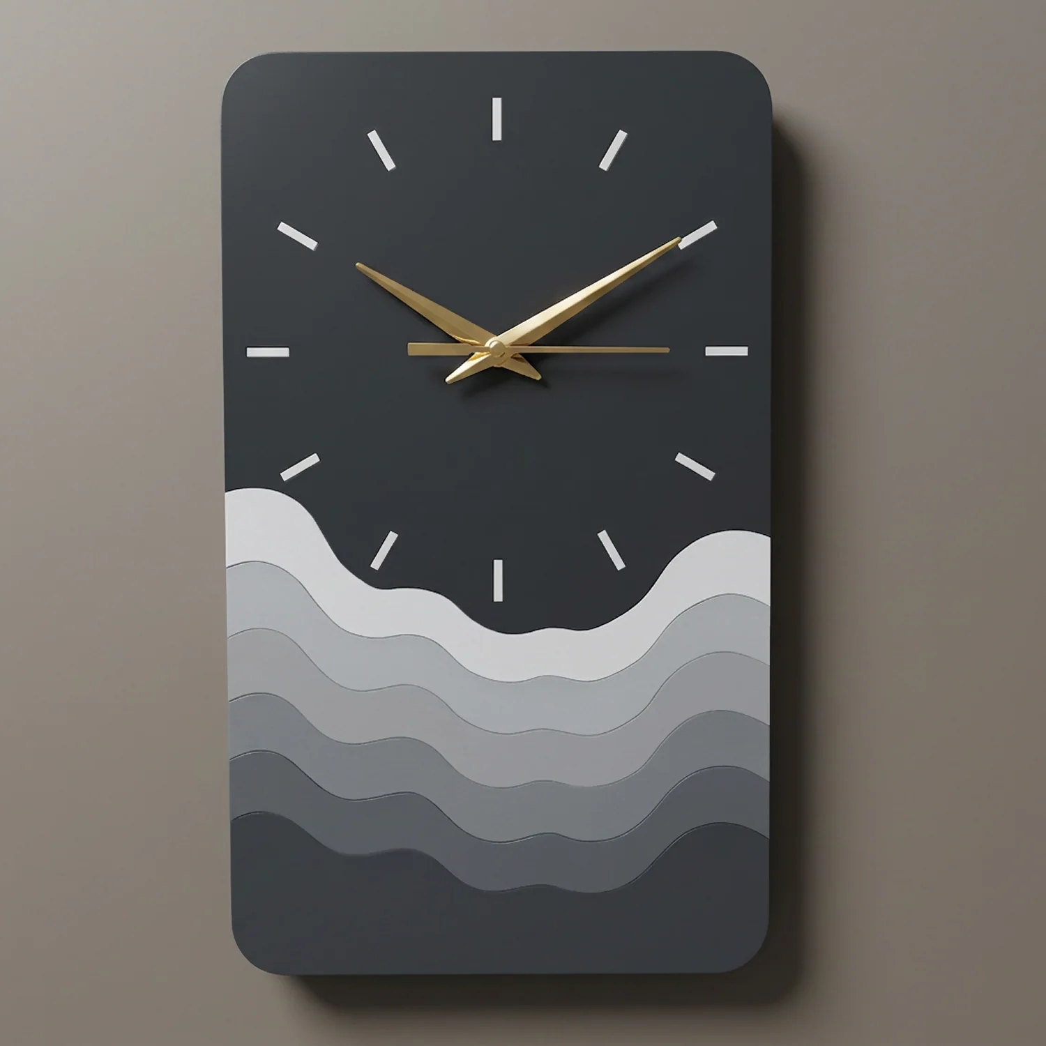 Modern Minimalist Wave Wall Clock | Silent Decorative Wall Clock for Living Room, Bedroom & Office - Image 3