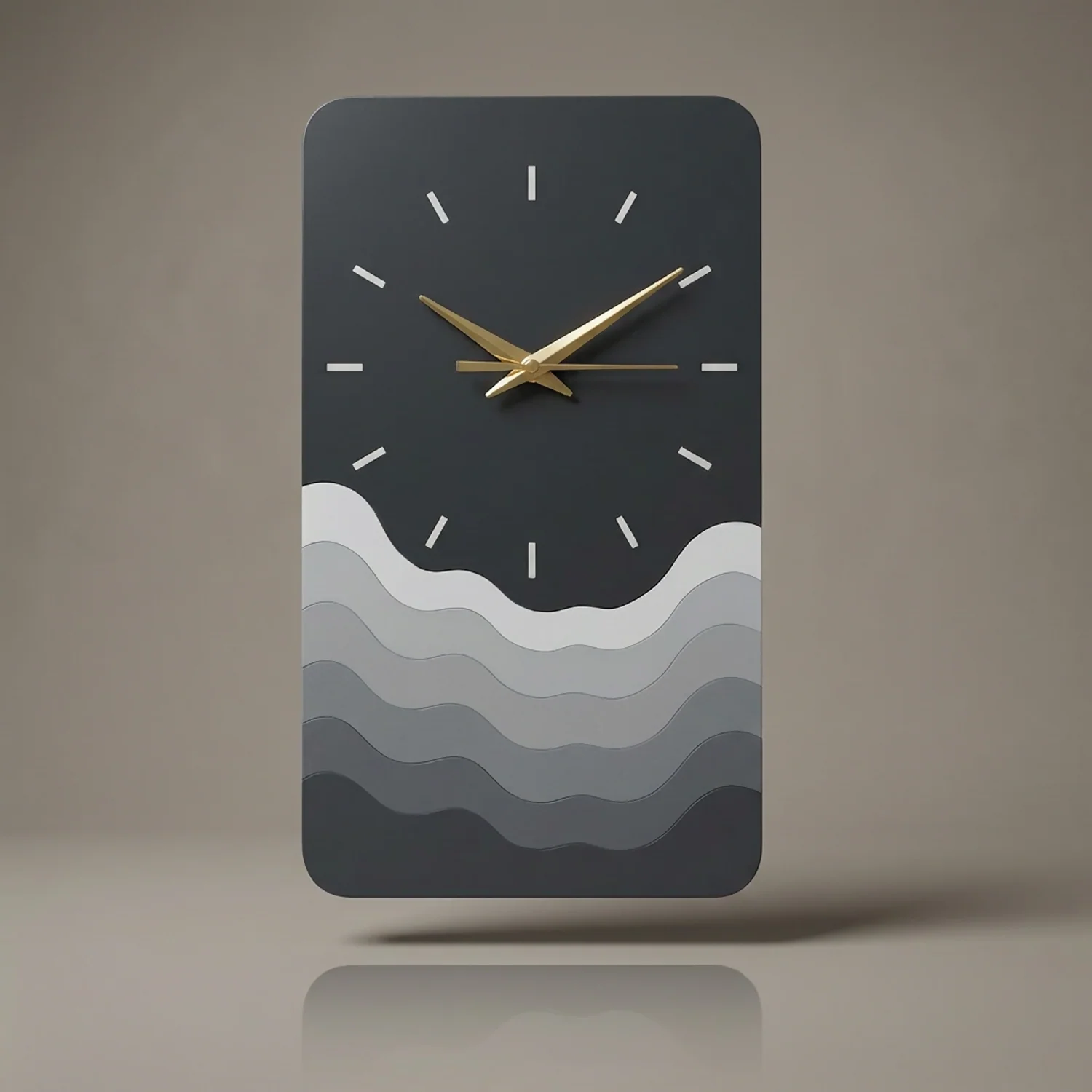 Modern Minimalist Wave Wall Clock | Silent Decorative Wall Clock for Living Room, Bedroom & Office - Image 5