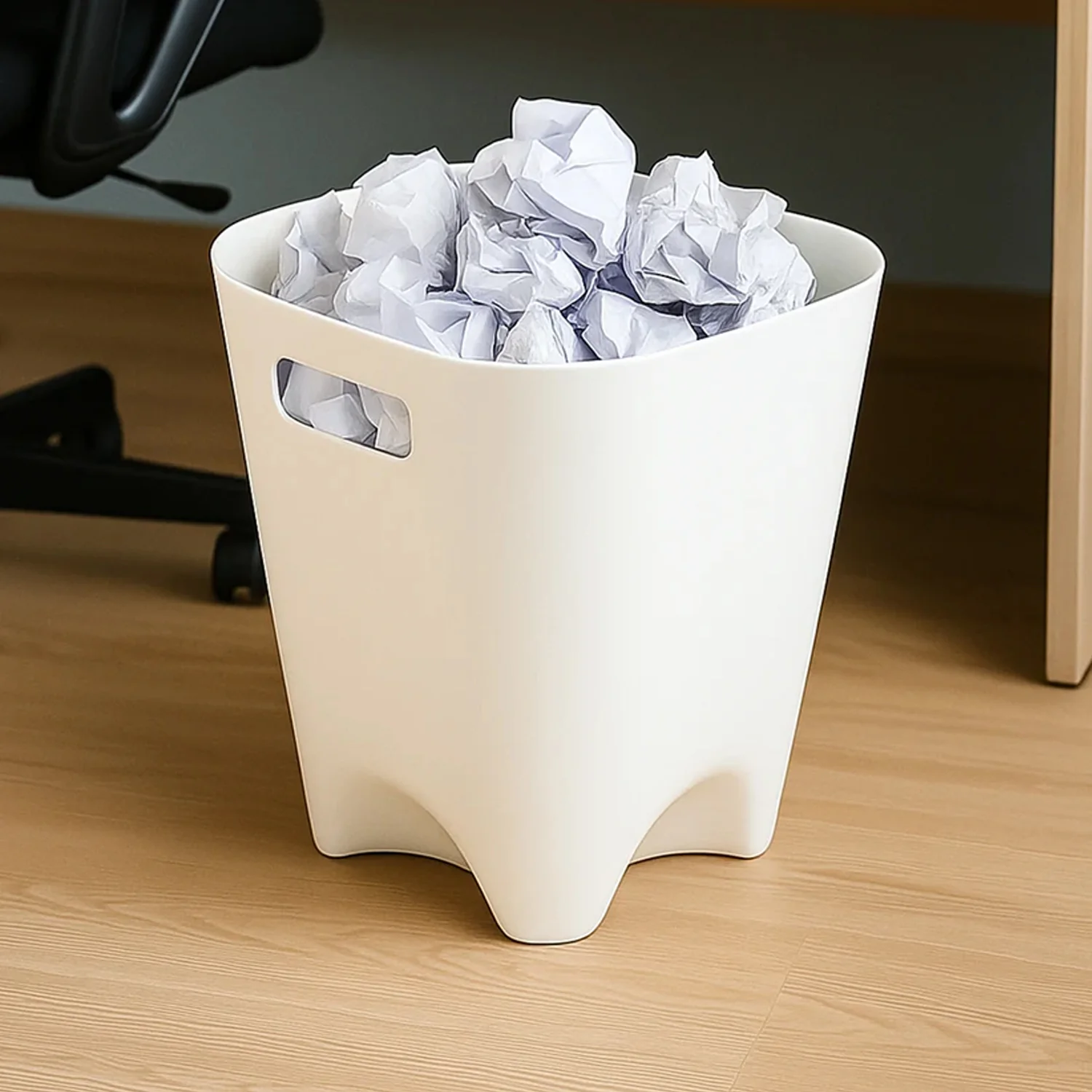 Modern Plastic Dustbin / Waste Paper Basket - (4 Pc) - Image 6