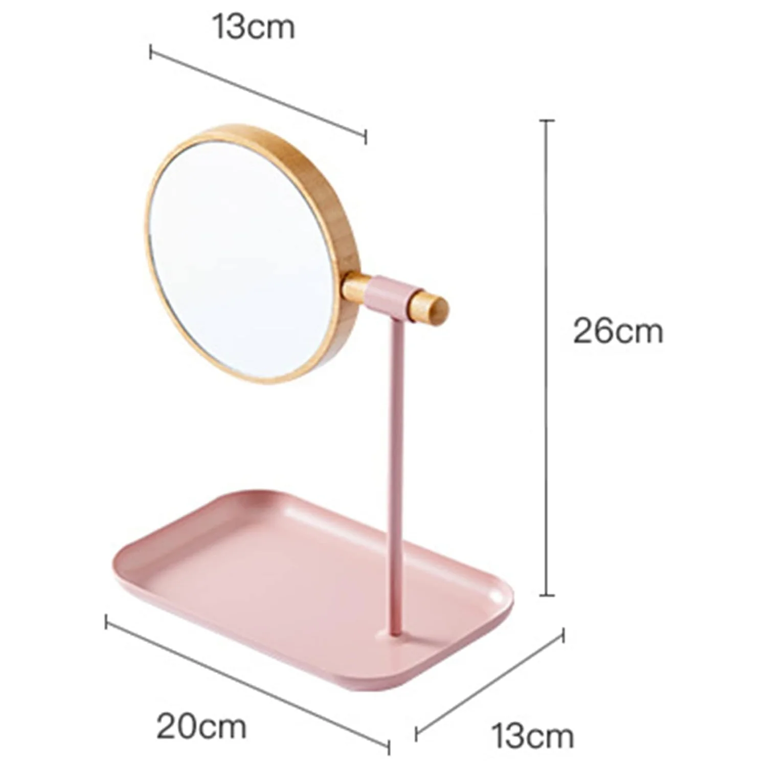 Modern Round Tabletop Makeup Mirror (1 Set) - Image 7