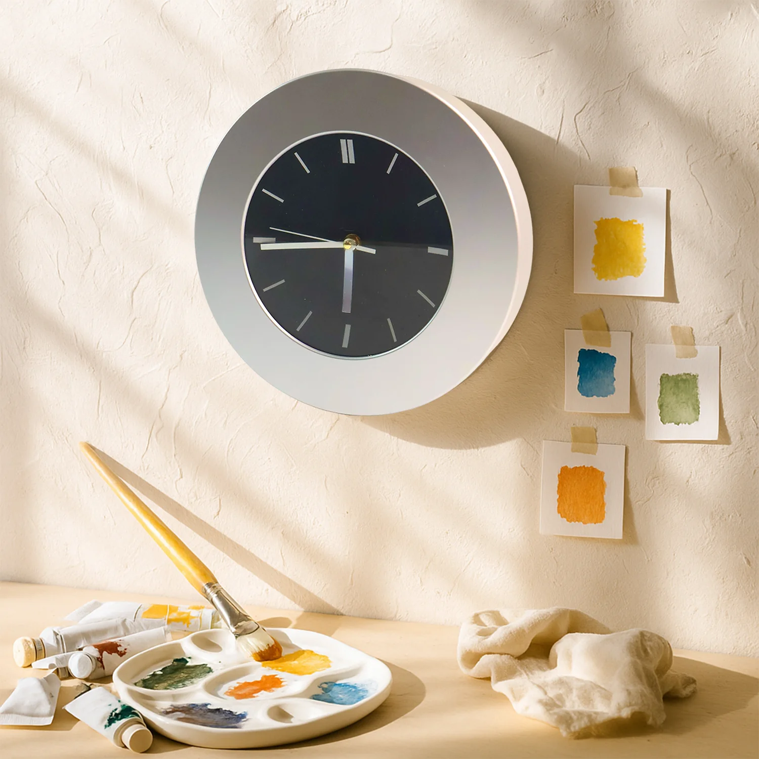 Modern Round Wall Clock - (1 Pc) - Image 6