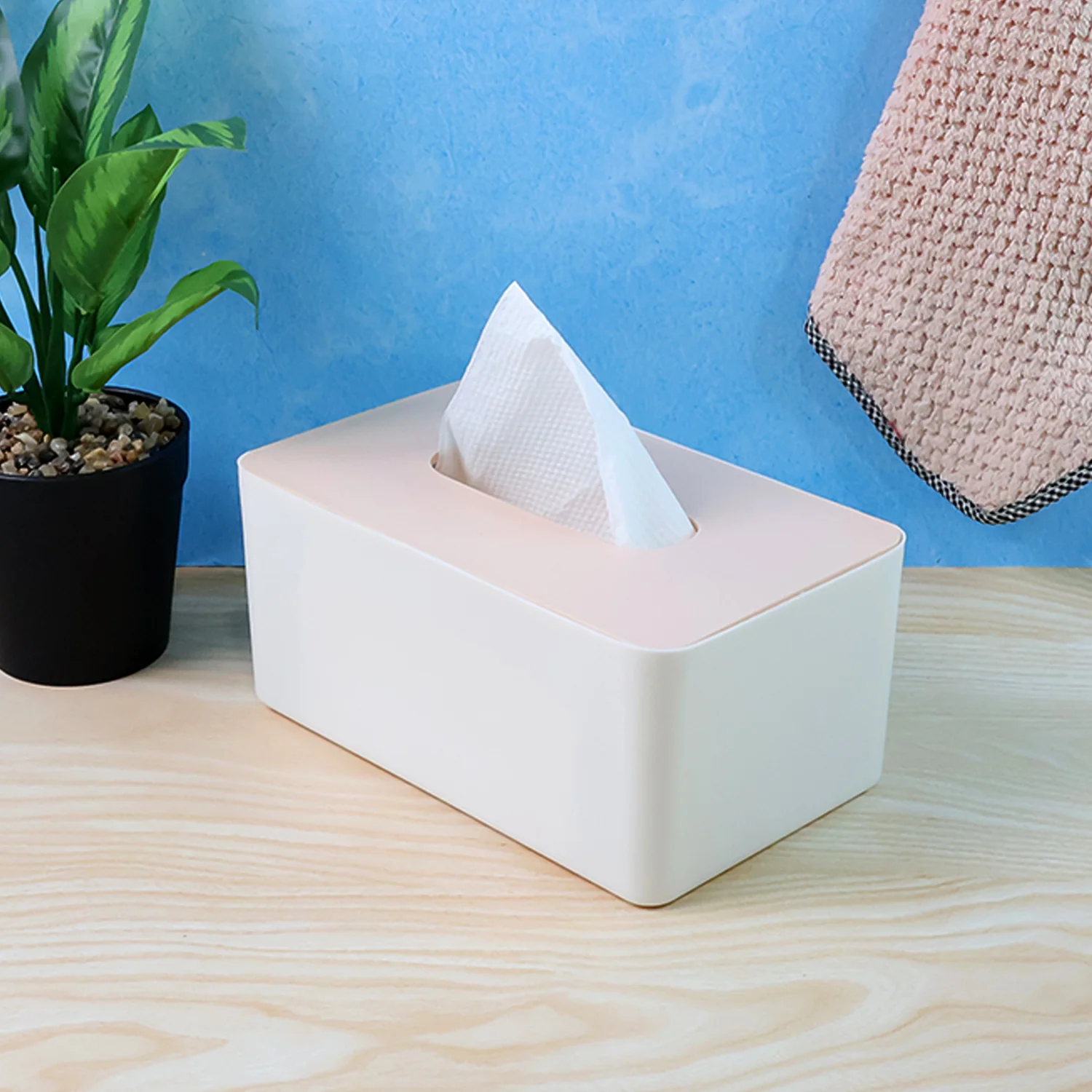 Modern Tissue Box Holder - (1 Pc) - Image 6