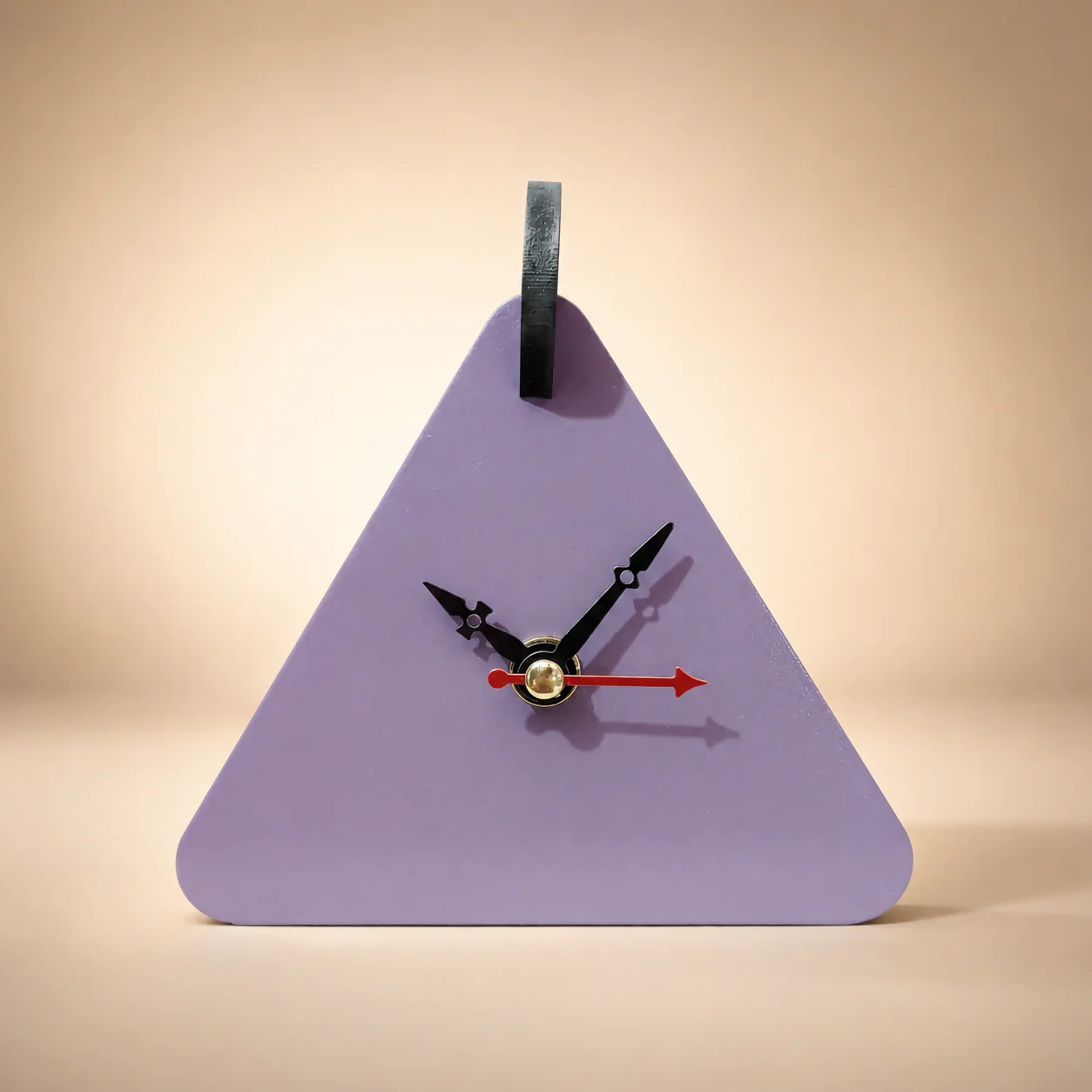 Modern Triangle Table Clock | Geometric Decorative Table Clock for Home, Office & Study Desk - Image 3