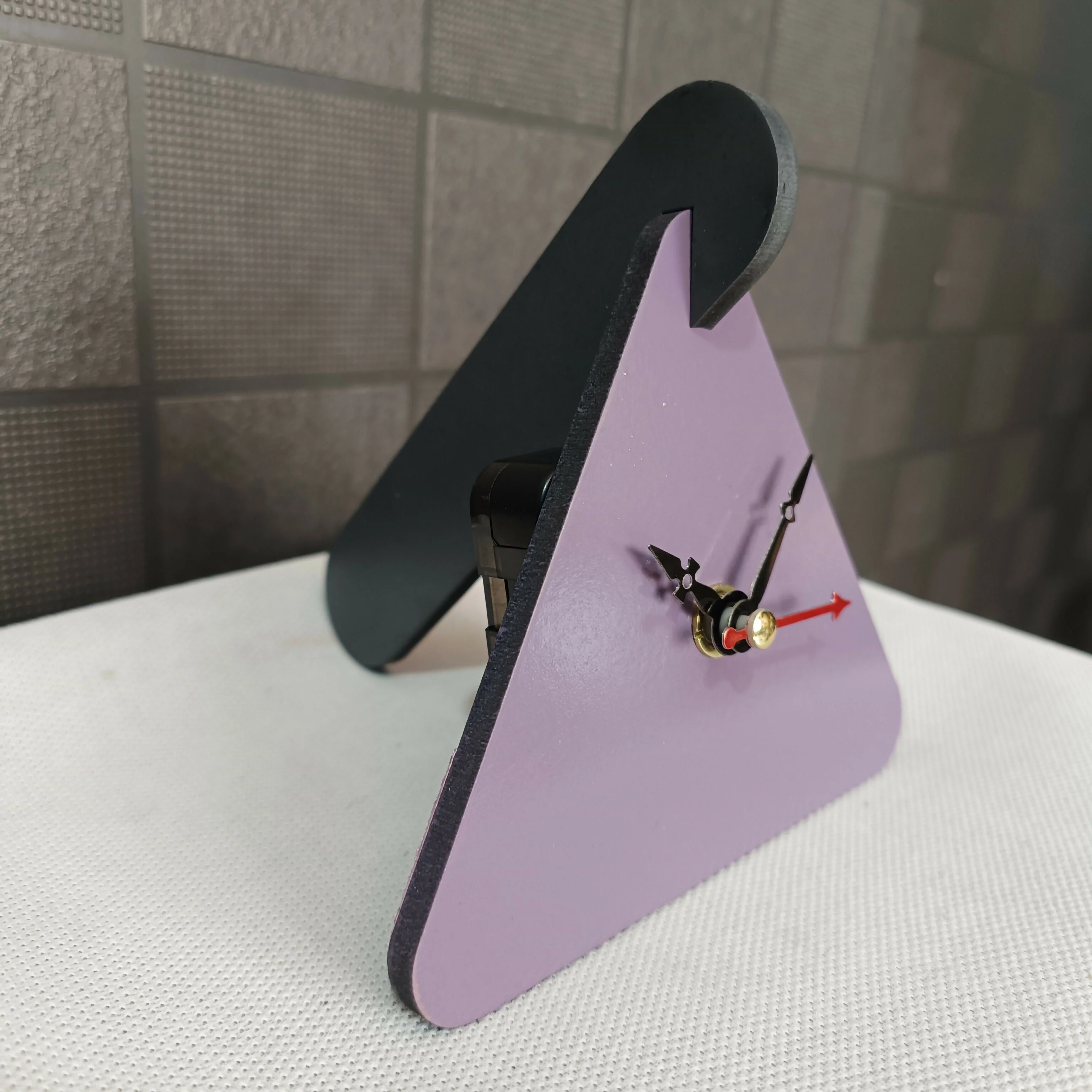 Modern Triangle Table Clock | Geometric Decorative Table Clock for Home, Office & Study Desk - Image 7