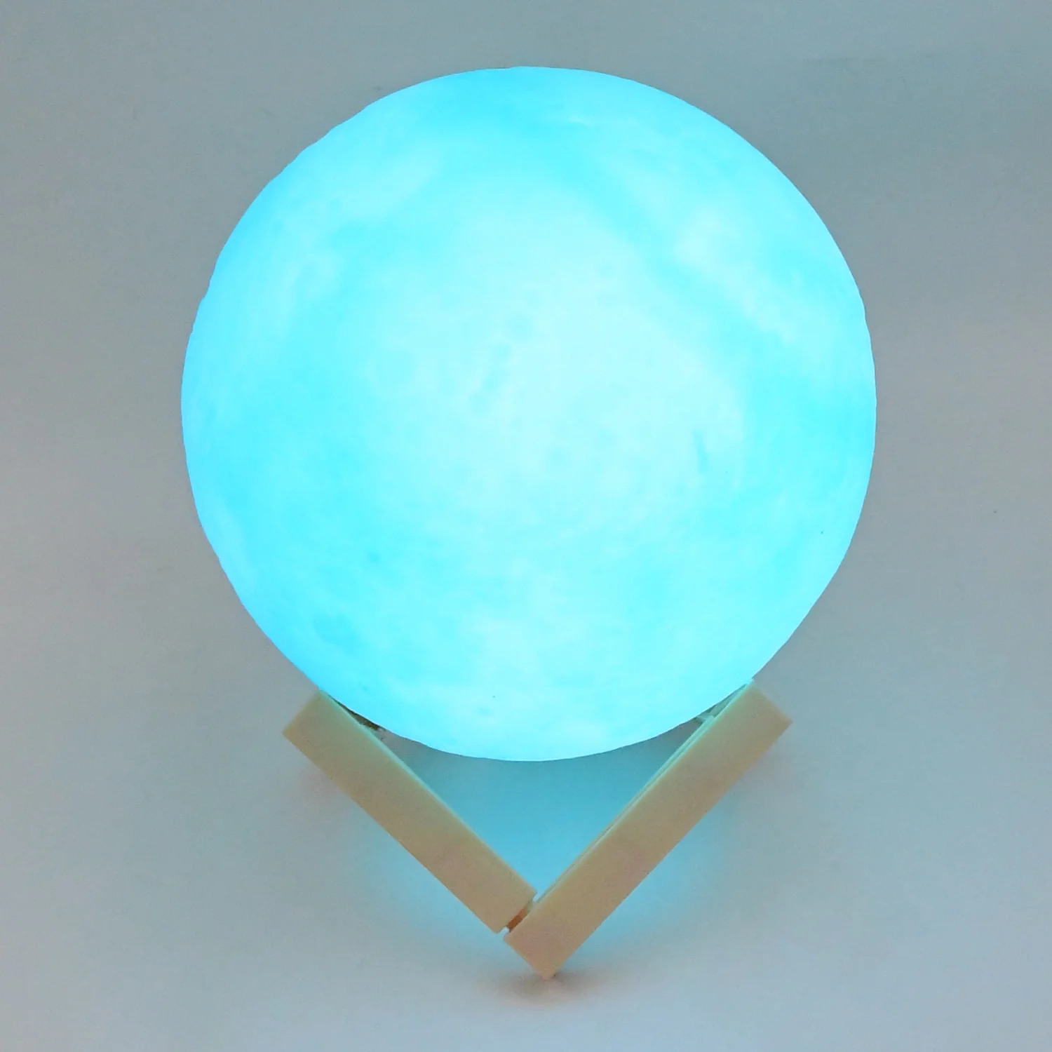 Moon Night Lamp Blue Color with Plastic Stand (15 x12 Cm / 1 Pc) - Image 6