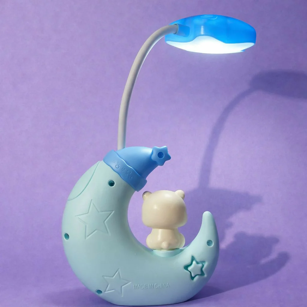 Moon Panda Kids LED Desk Lamp with Adjustable Neck Night Light - Image 4