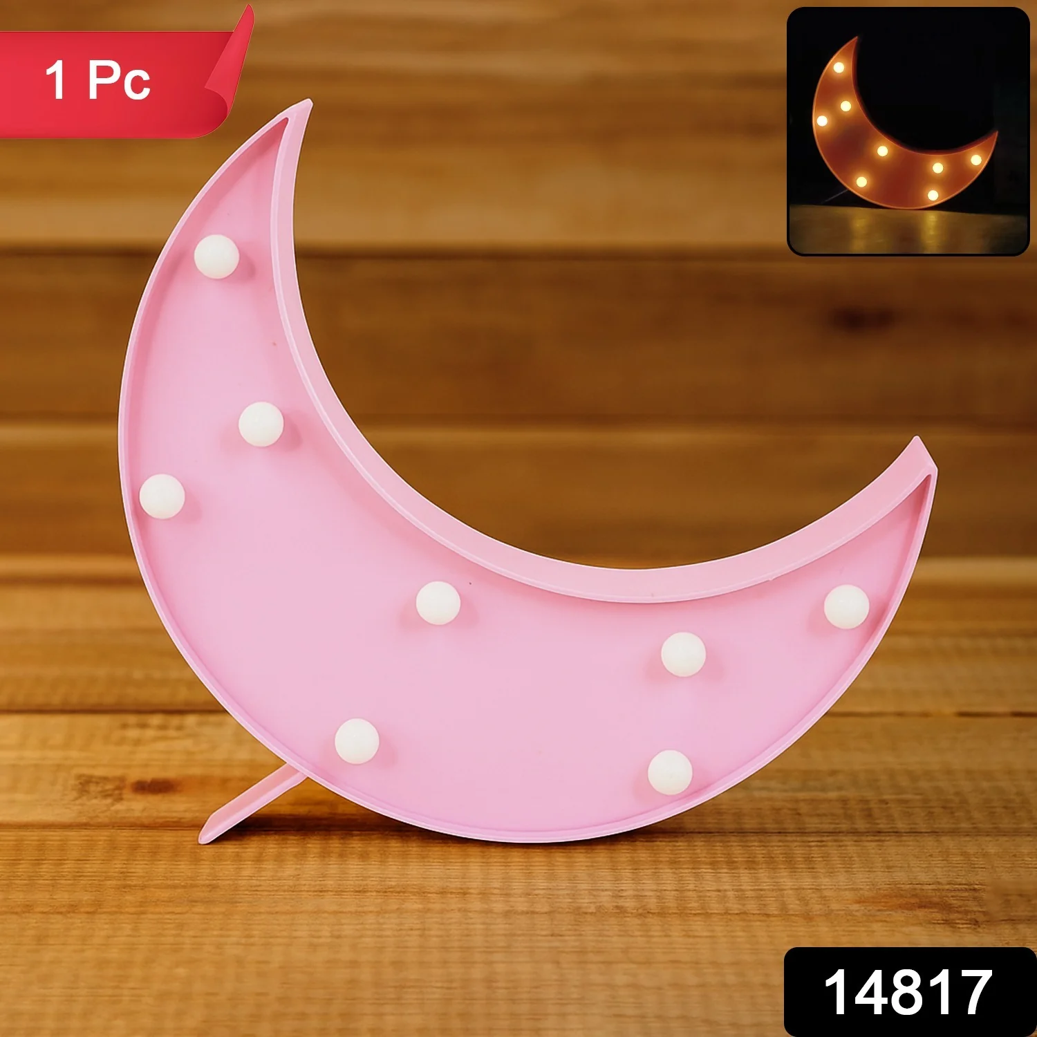 Moon Shaped LED Decorative Night Light (1 Pc) - Image 2