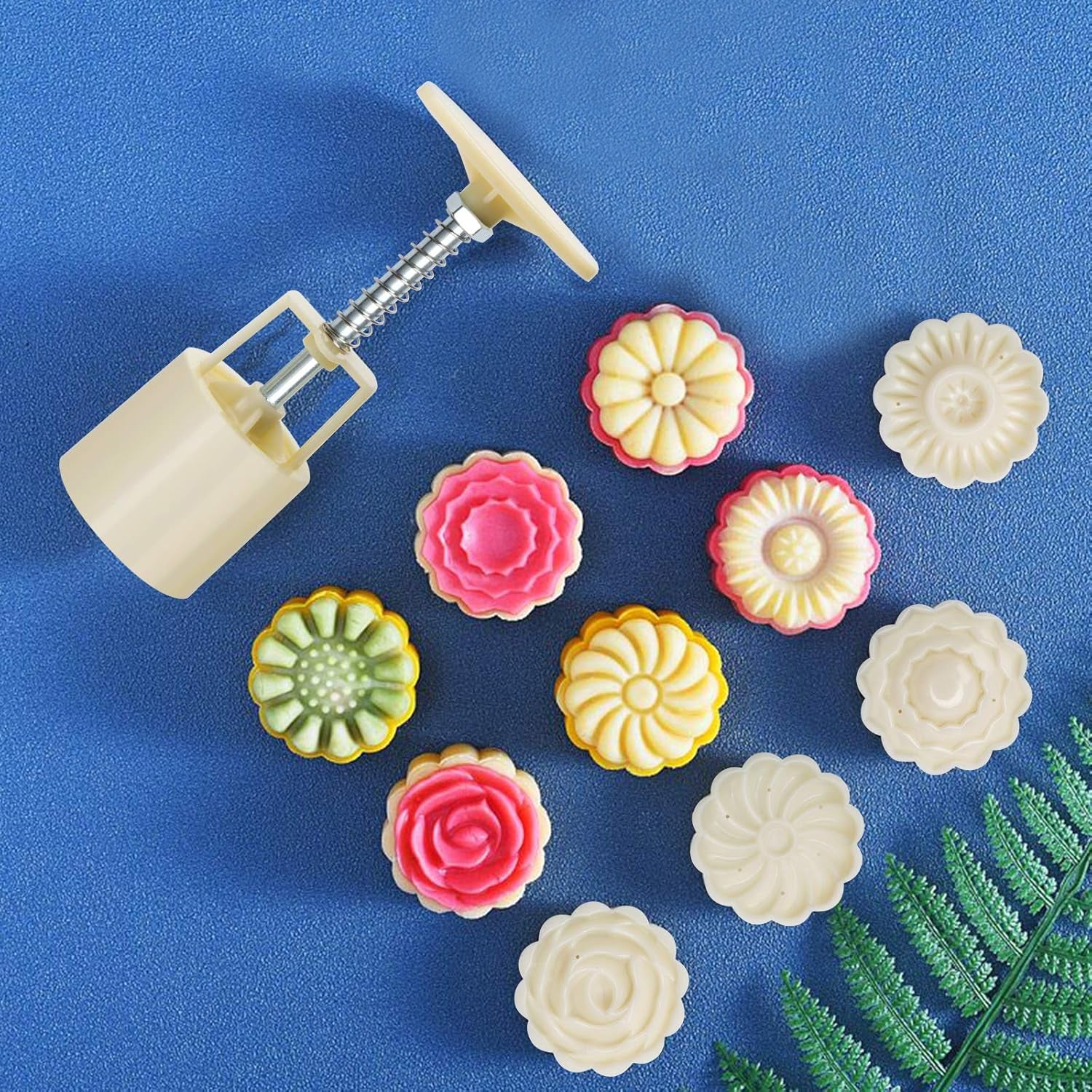 Mooncake Press Mold with 4 Stamps set - Image 8