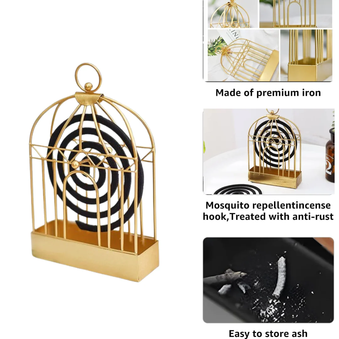 Mosquito Coil Holder, Vintage Style Durable Household Mosquito coil Stand Office Home - Image 3