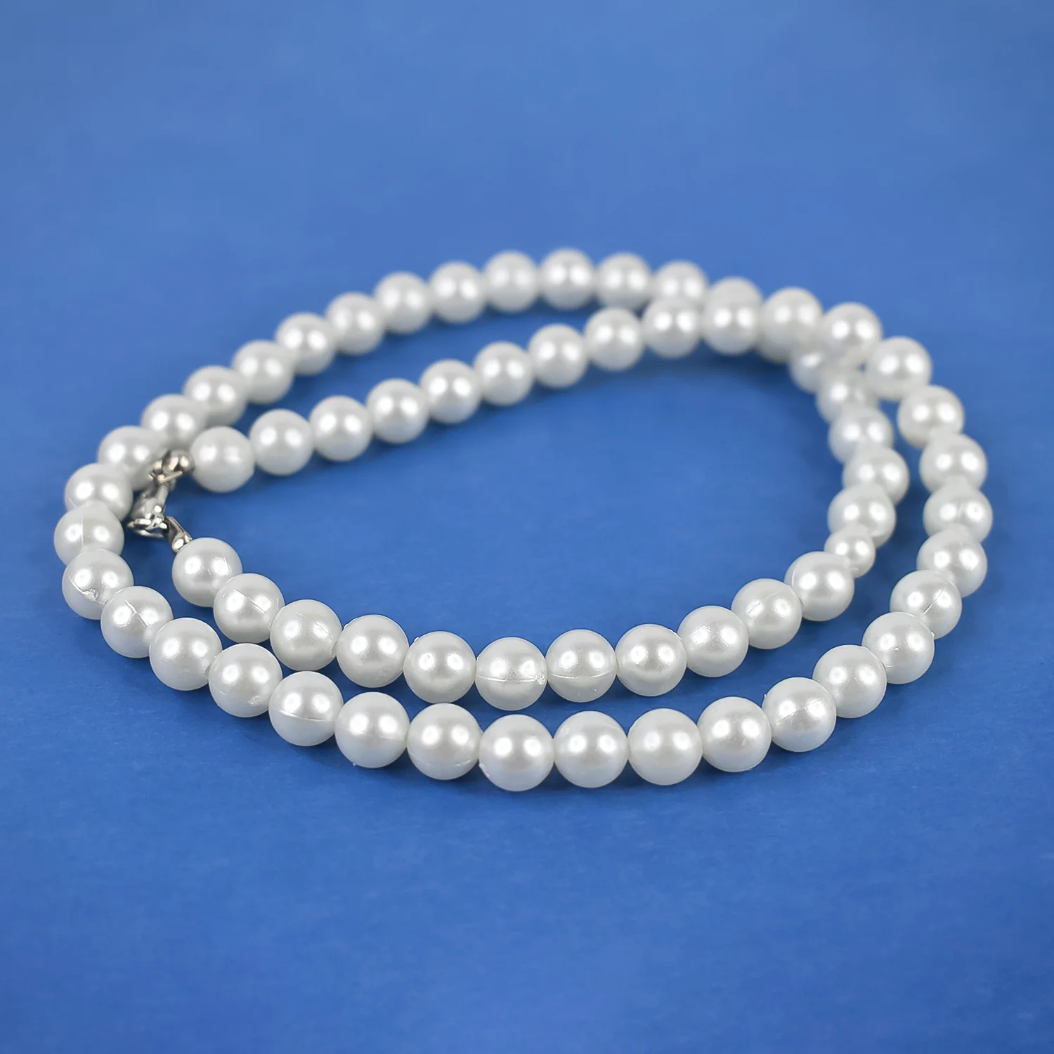Motimala White Pearl Bead single and Double line Mala for Women and Girls - Image 2