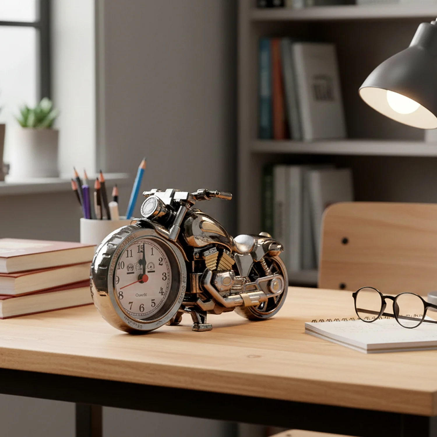 Motorcycle Alarm Clock, Motor Table Clock for Home Decor (1 Pc) - Image 7