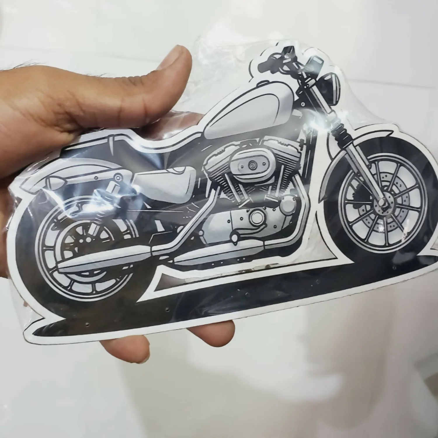 Motorcycle Design Wall Key Holder with 5 Hooks | Decorative Key Stand for Home - Image 4