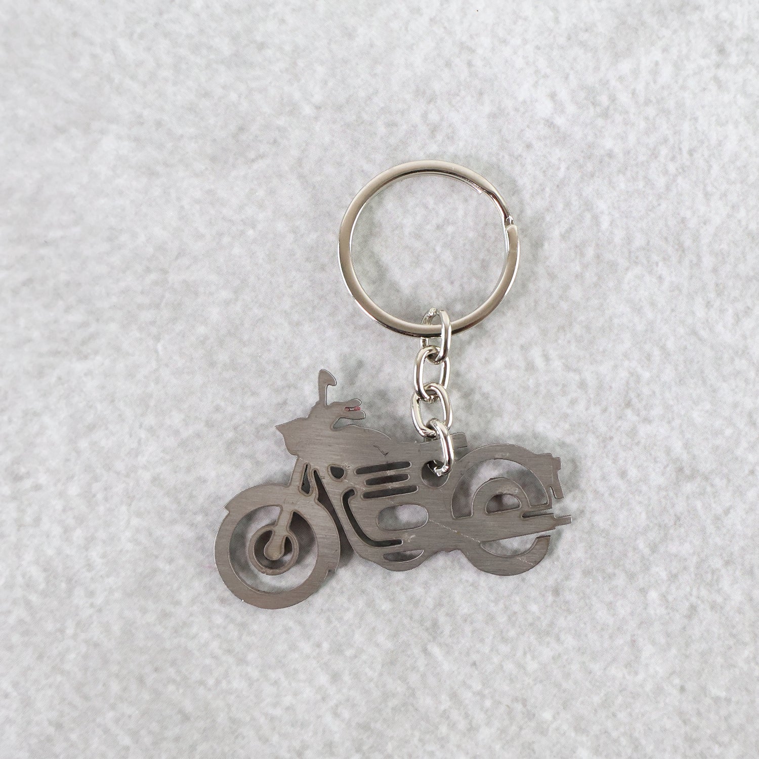Motorcycle Silhouette Metal Keychain - (1 Pc) - Image 4