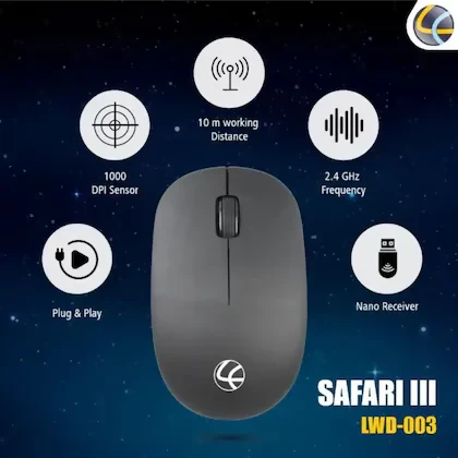MOUSE WIRELESS SAFARI-3 LAPCARE - Image 3