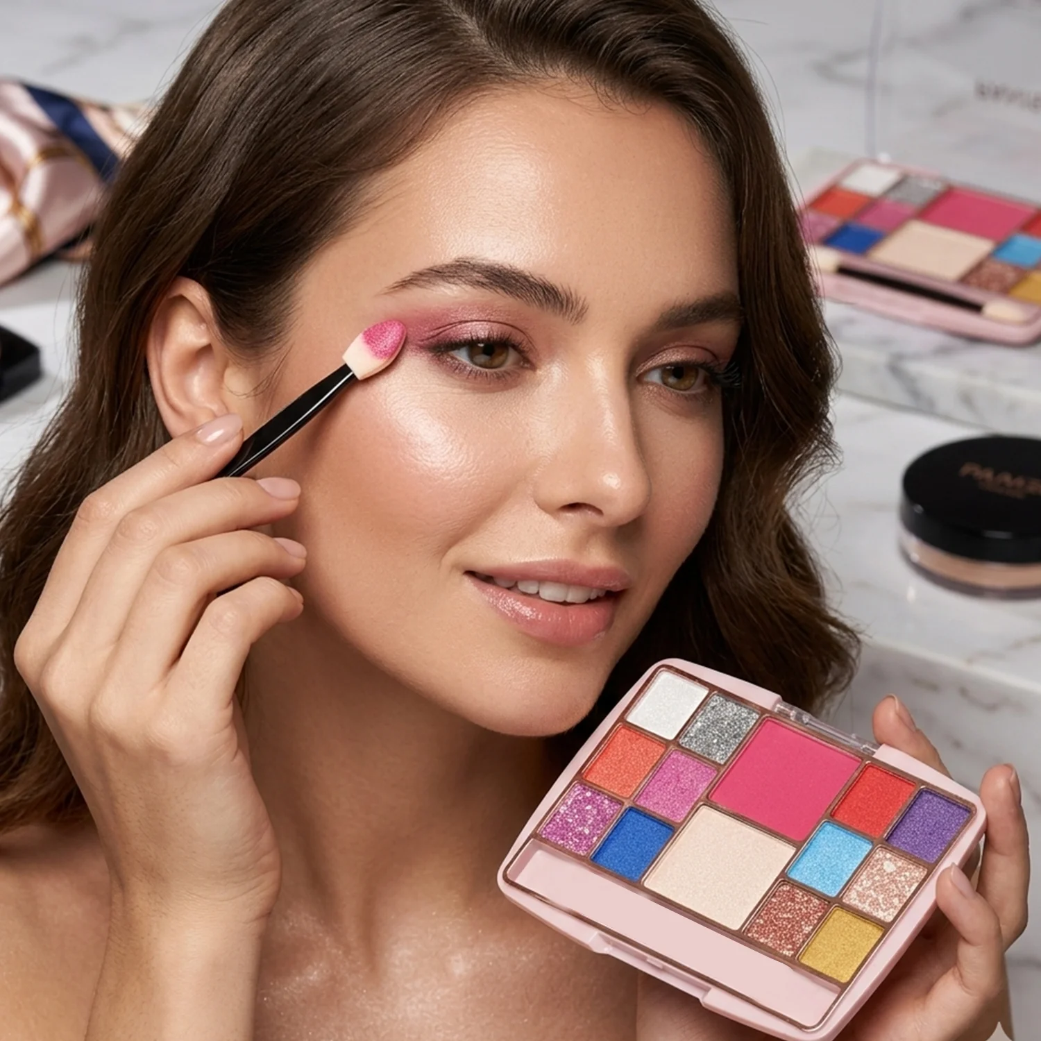 Multi-Color Eyeshadow & Compact Makeup Kit (15 GM / 1 Pc) - Image 5