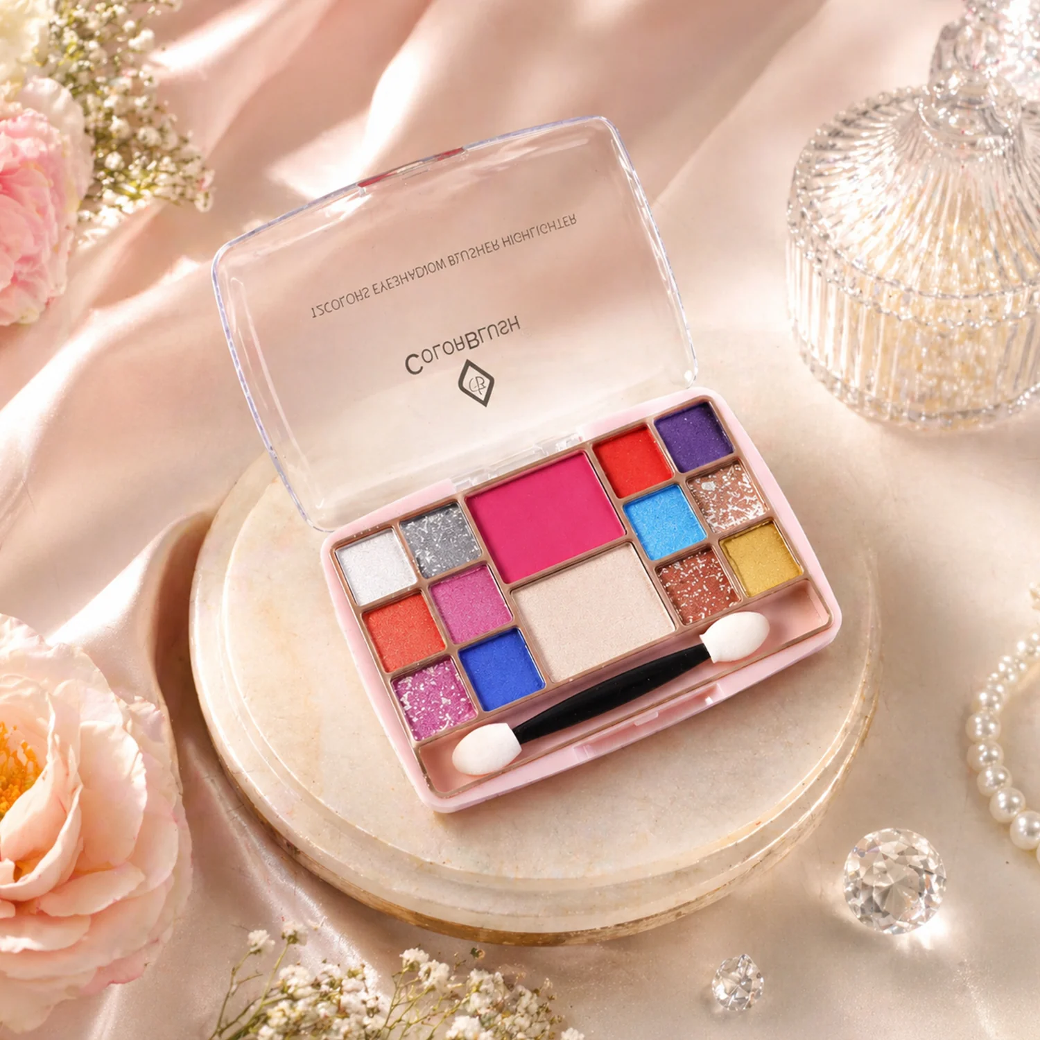 Multi-Color Eyeshadow & Compact Makeup Kit (15 GM / 1 Pc) - Image 7