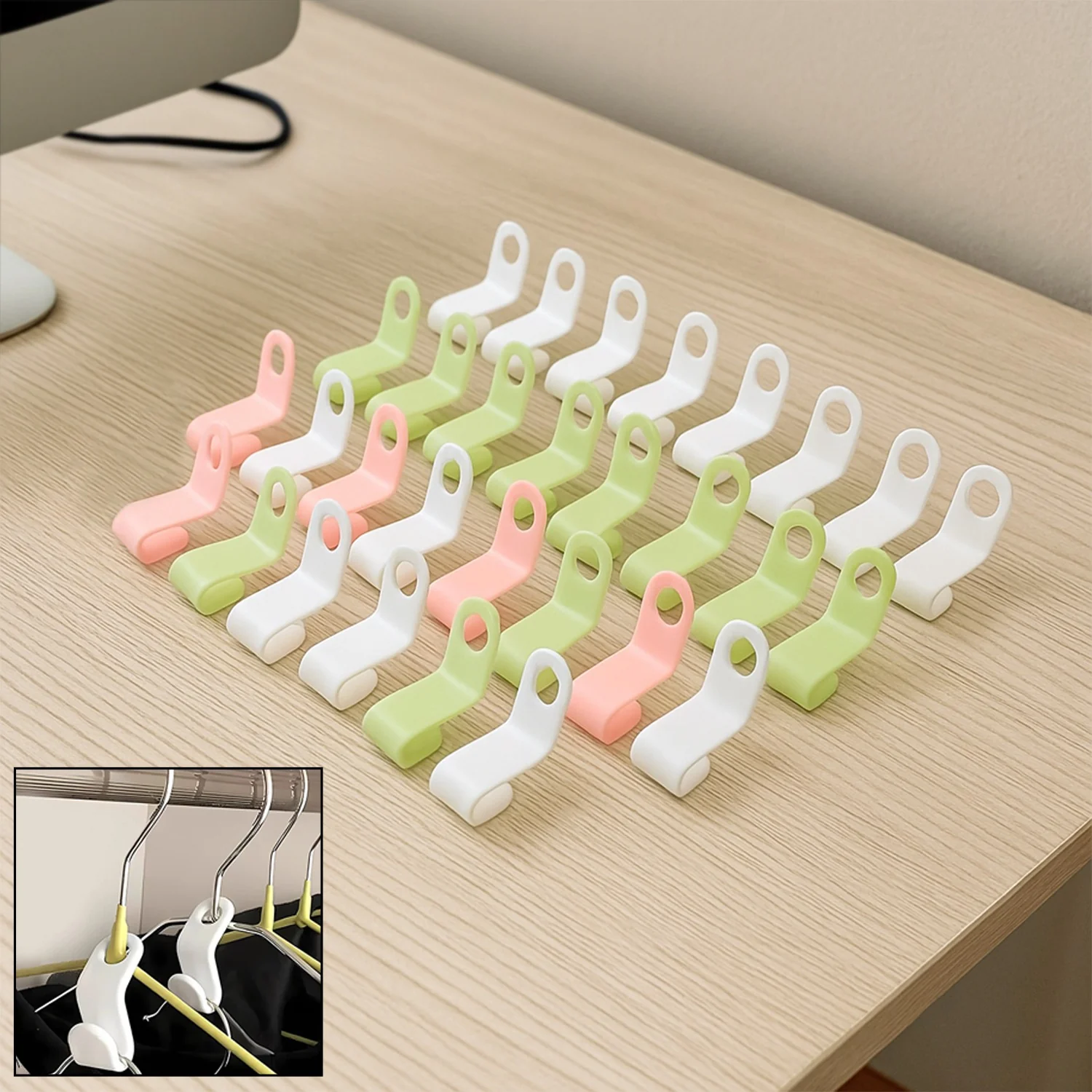 Multi-Color Hanger Connector Hooks (30 Pc) - Image 3