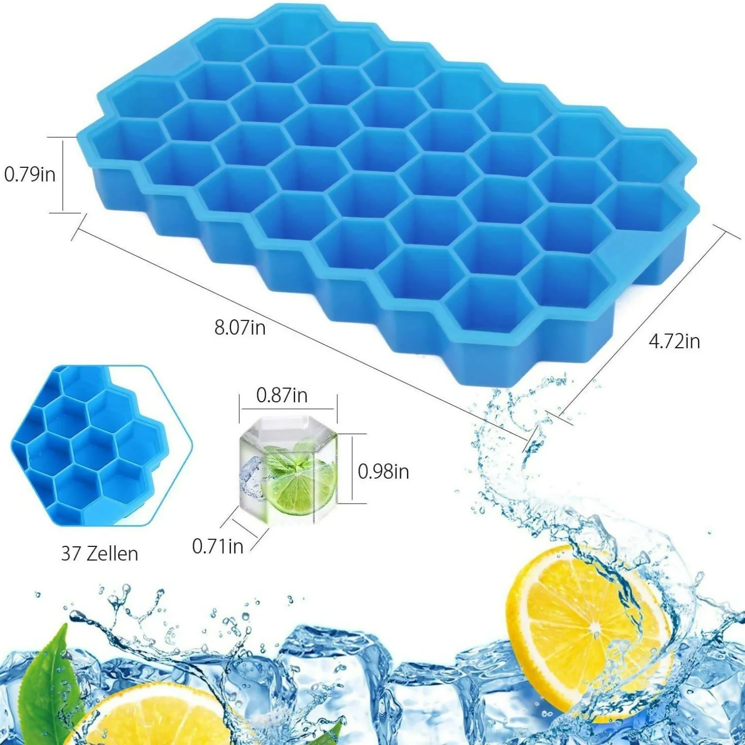 Multi color Honey Ice tray Pack of 3 - Image 2