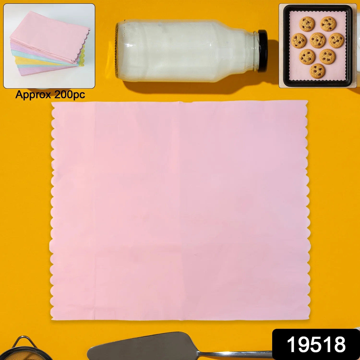 Multi-Color Oil-Absorbing Baking Paper Sheets Approx 200 Pcs - Image 2
