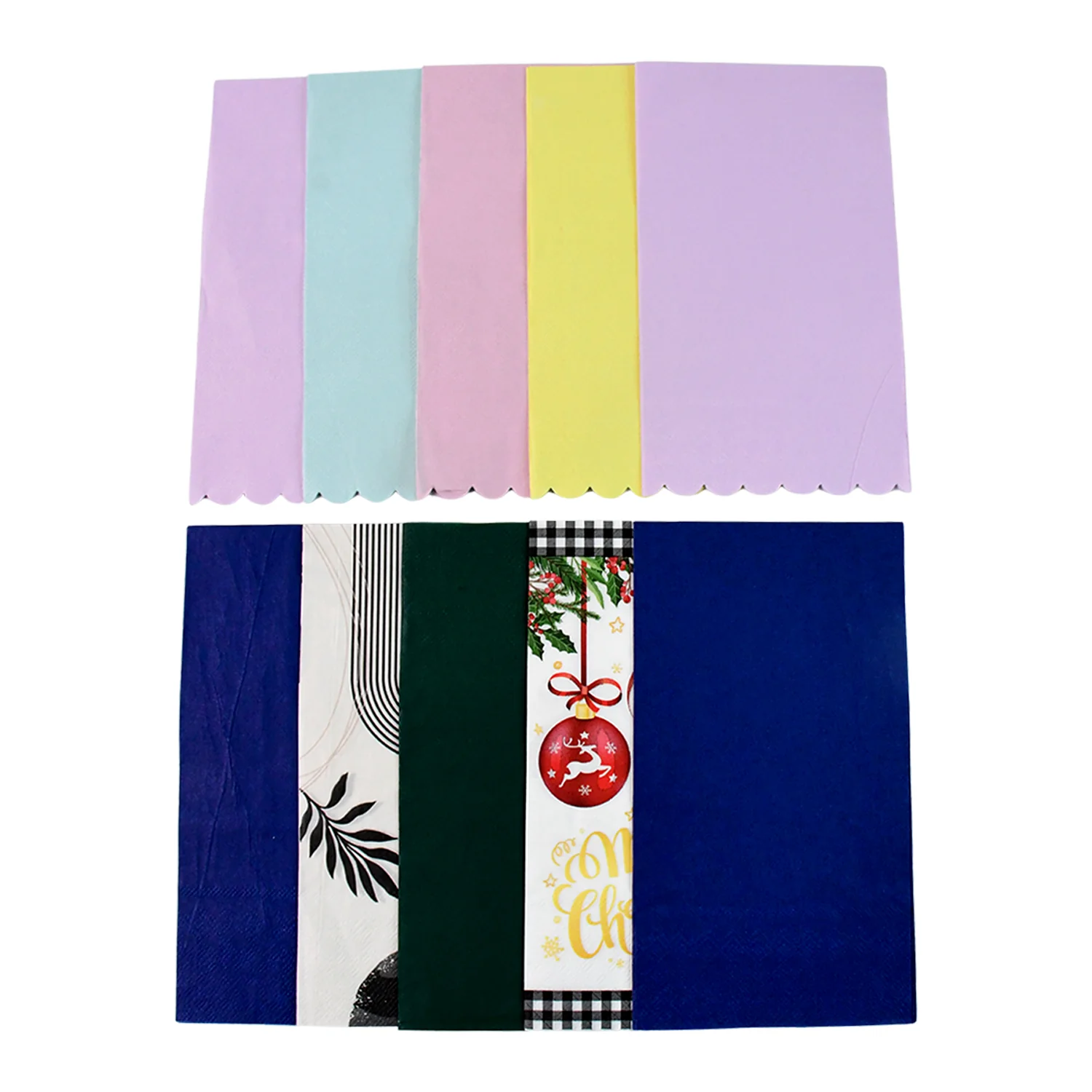 Multi-Color & Printed Disposable Food Wrapping Paper Set (10 Pc) - Image 5