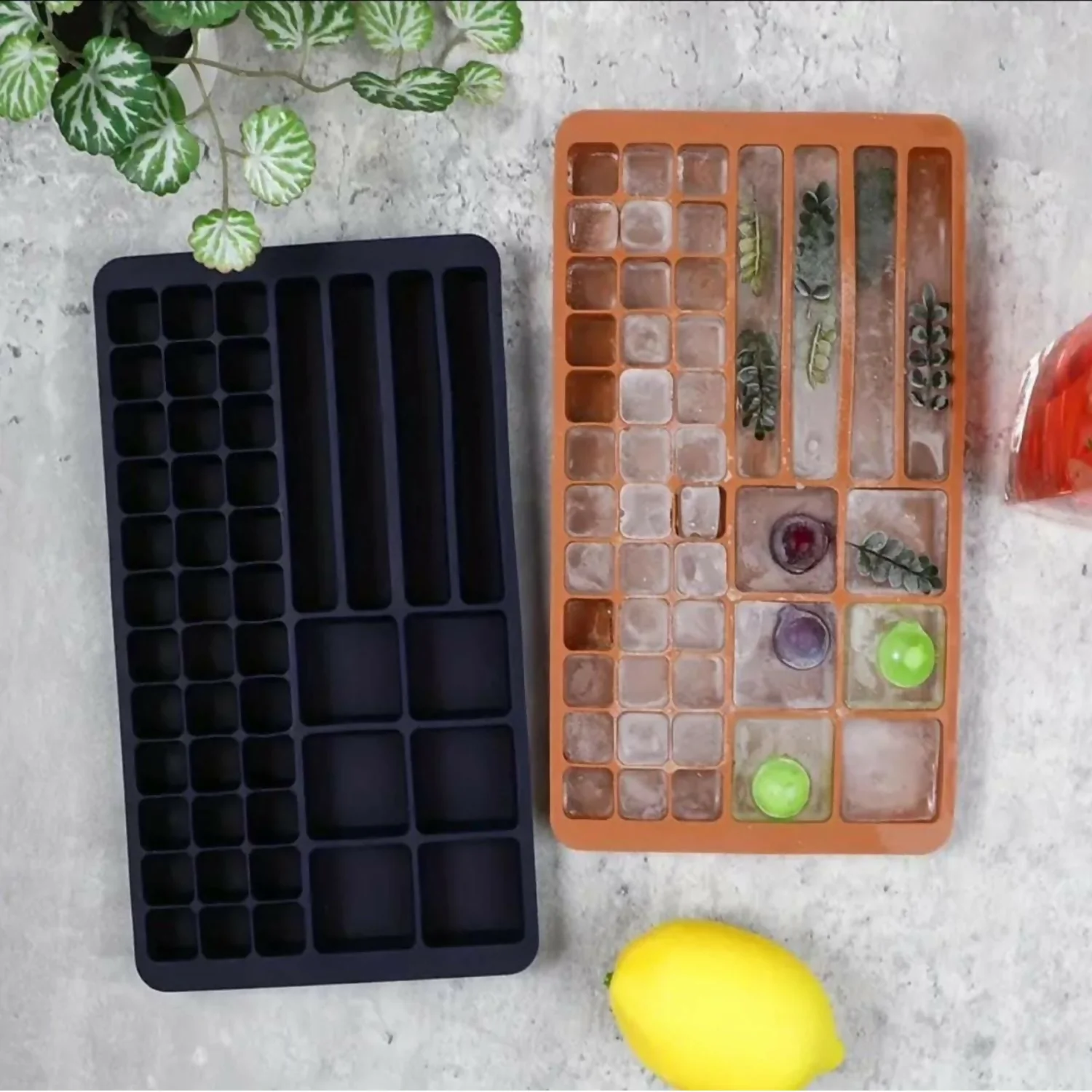 Multi color Square and lolipop shape ice tray pack of 2 - Image 5