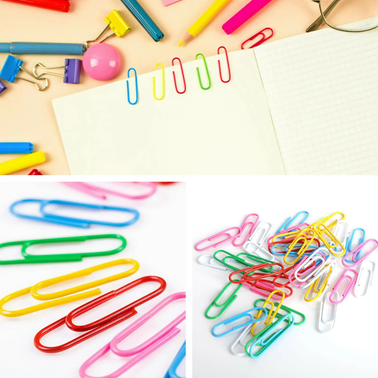 Multi-Color Vinyl Coated Metal Paper Clips Use for Office, School & Home (80 No’s) - Image 4