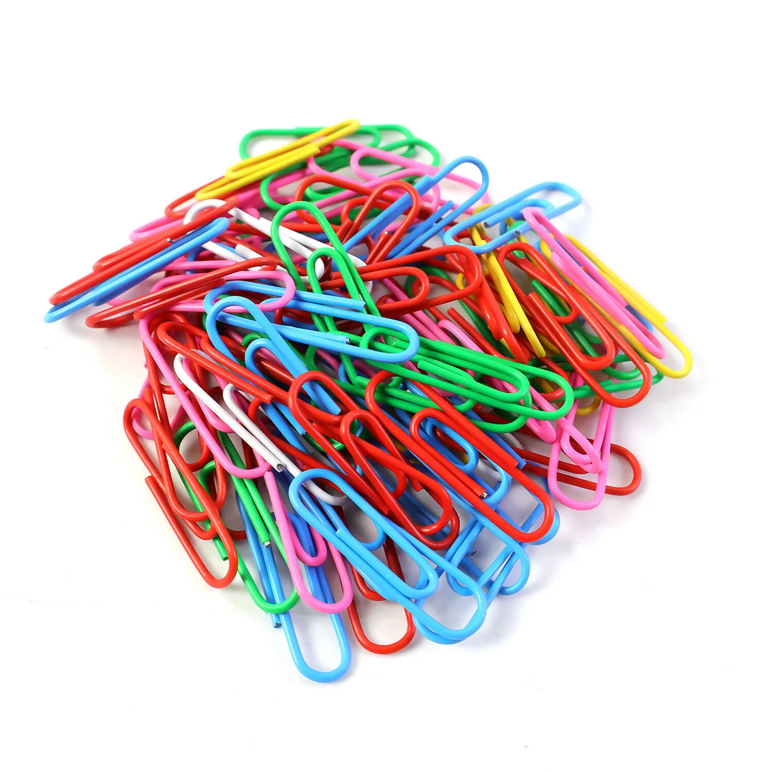Multi-Color Vinyl Coated Metal Paper Clips Use for Office, School & Home (80 No’s) - Image 5