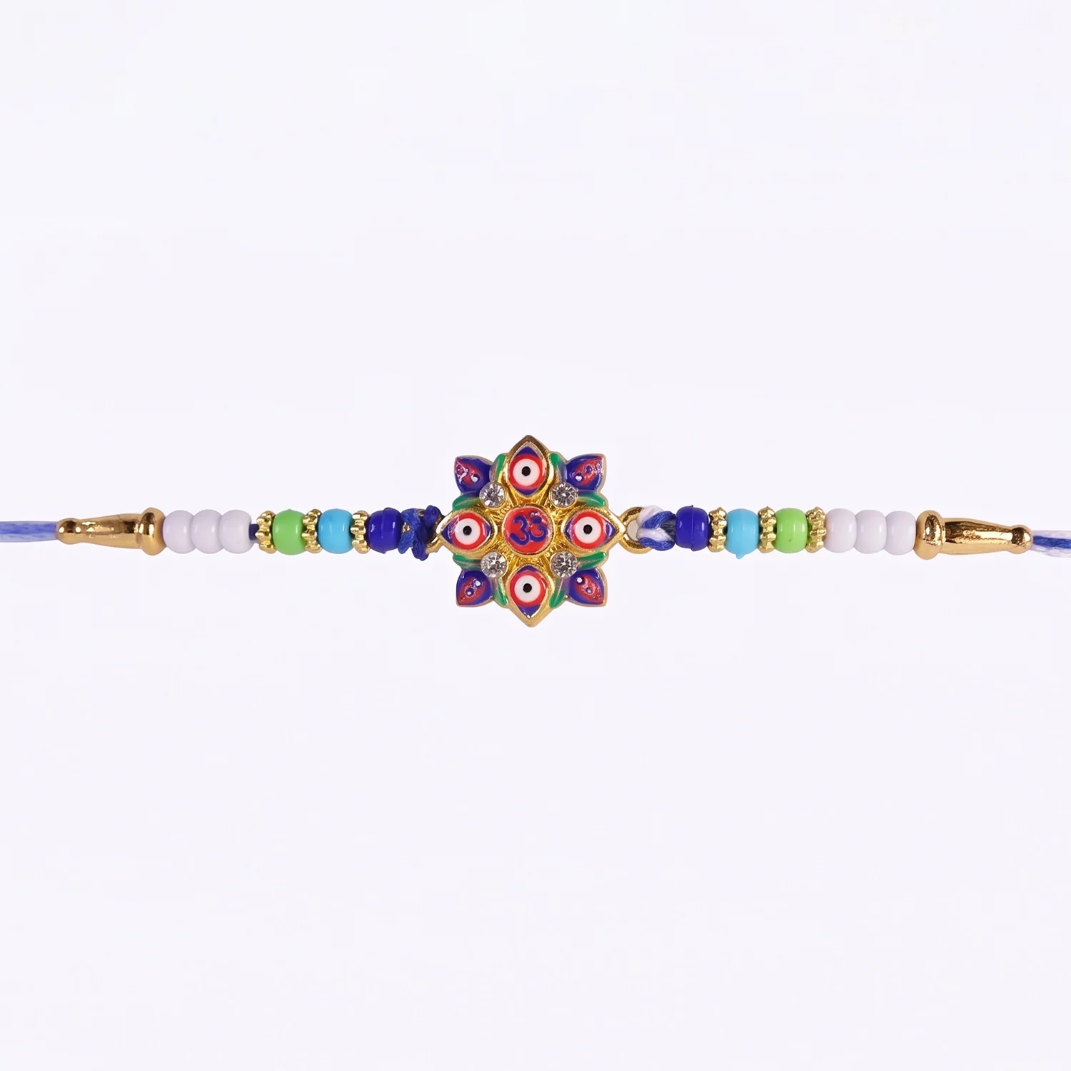 Multi Evil Eye OM Star Designer Rakhi - Image 5