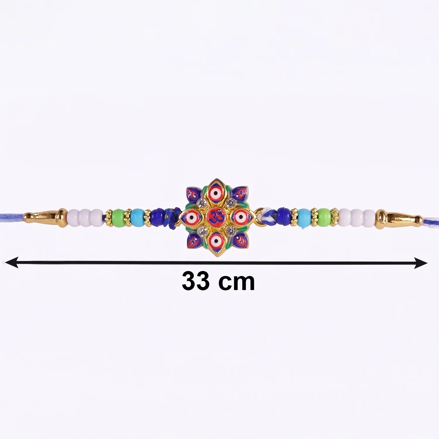 Multi Evil Eye OM Star Designer Rakhi - Image 6