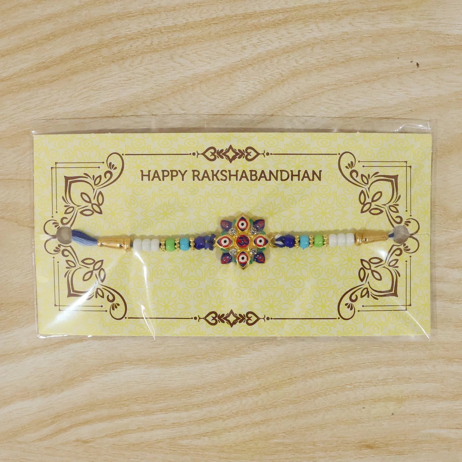 Multi Evil Eye OM Star Designer Rakhi - Image 7