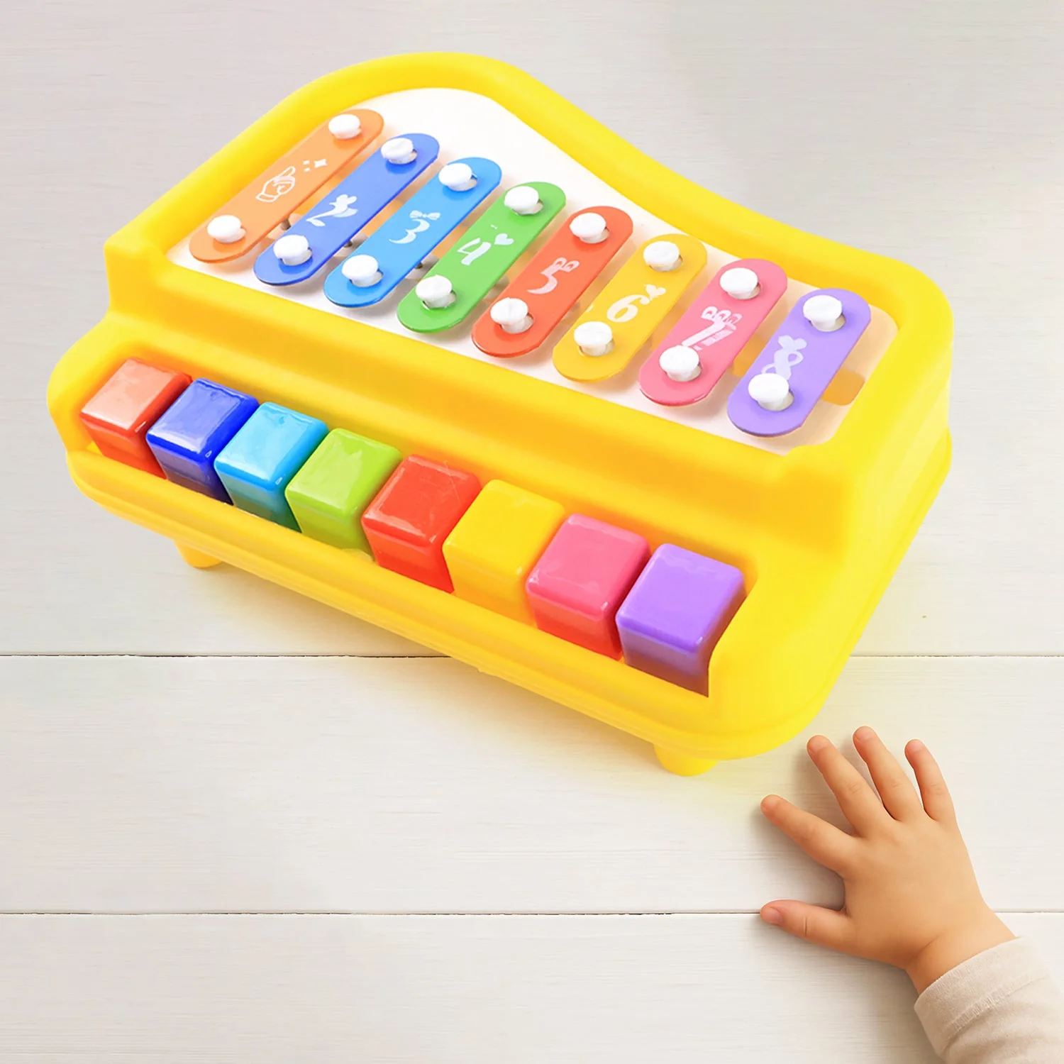 Multi-Function Baby Musical Toy Piano with Xylophone (1 Pc) - Image 3