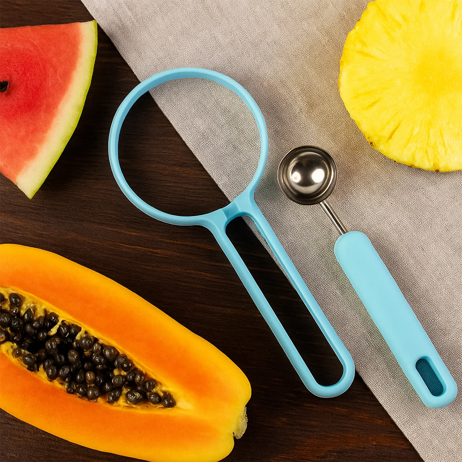 Multi-Function Melon Baller and Fruit Cutter Set - Image 6