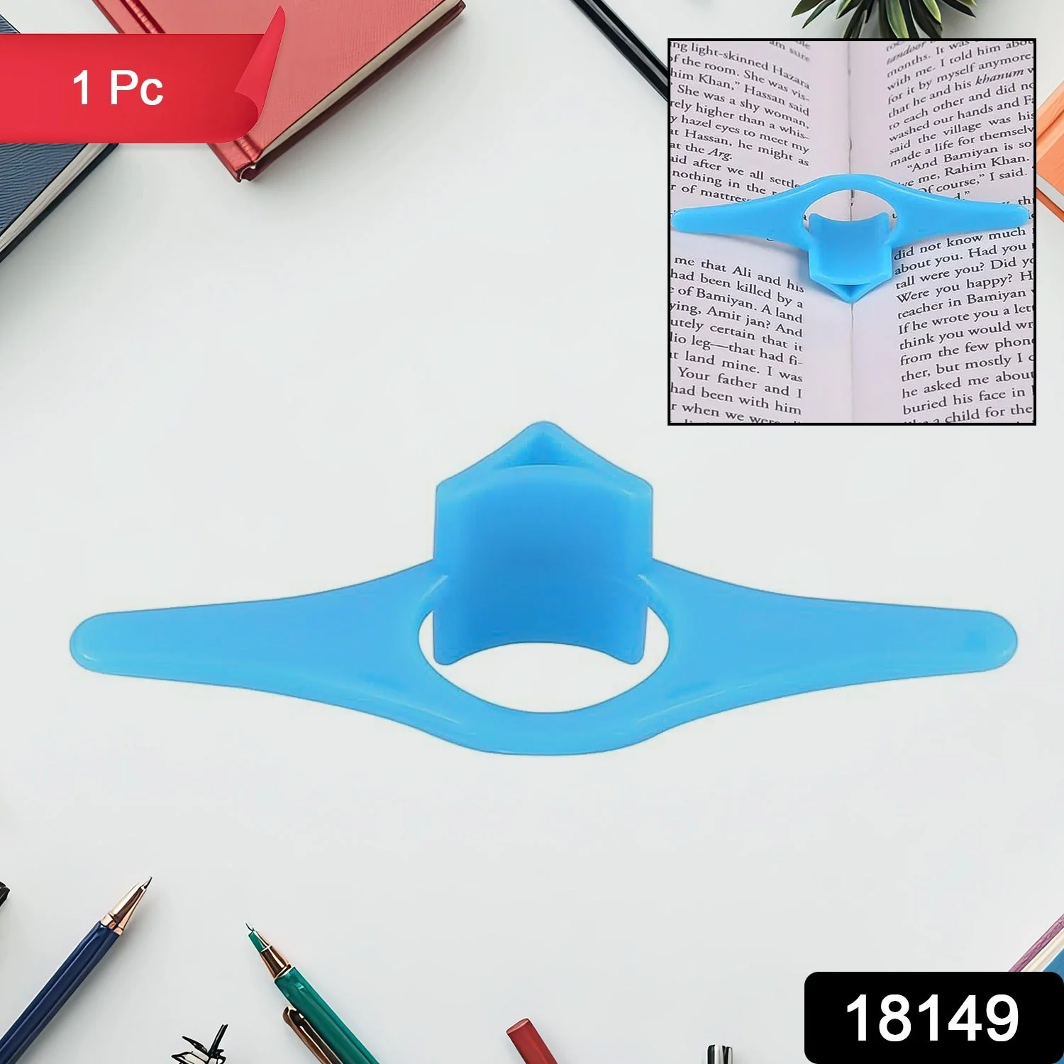 Multi-Function Plastic Thumb Book Support Book Page Holder (1 Pc) - Image 2