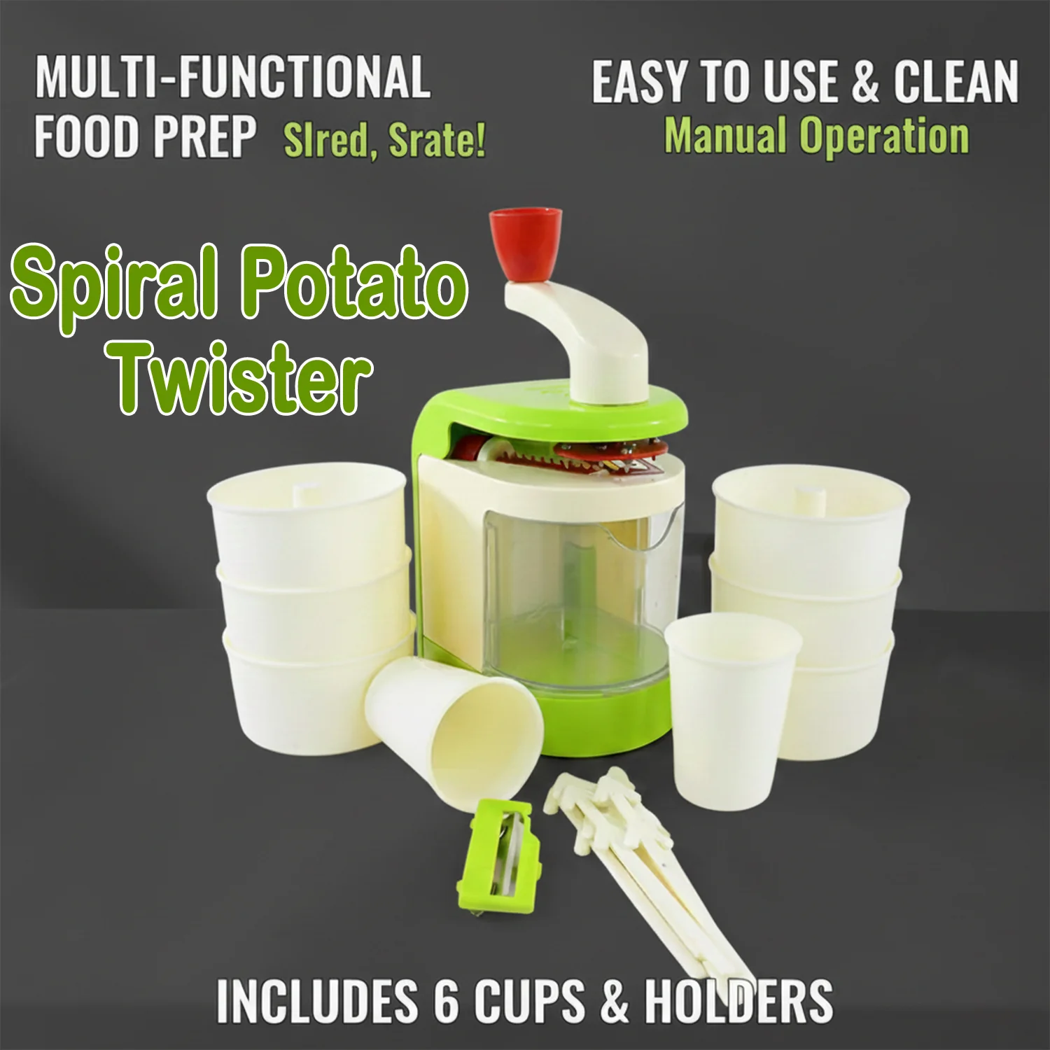Ritu Multi-Function Spiral Potato Twister & Snack Maker Machine (1 Set) - Image 4