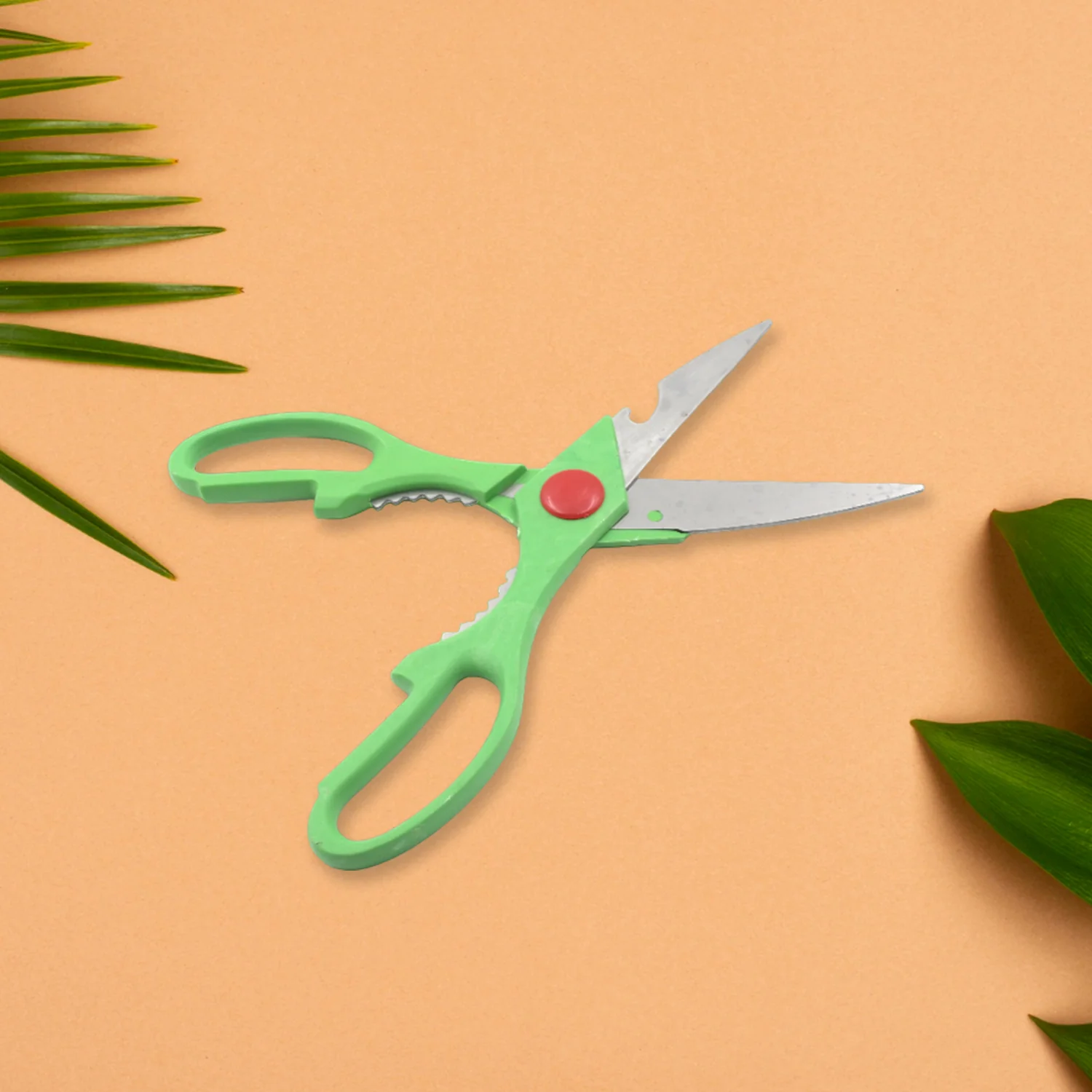 Multi-Function Kitchen Scissors for Veggies, Meat & Seafood with Bottle Opener - Image 7