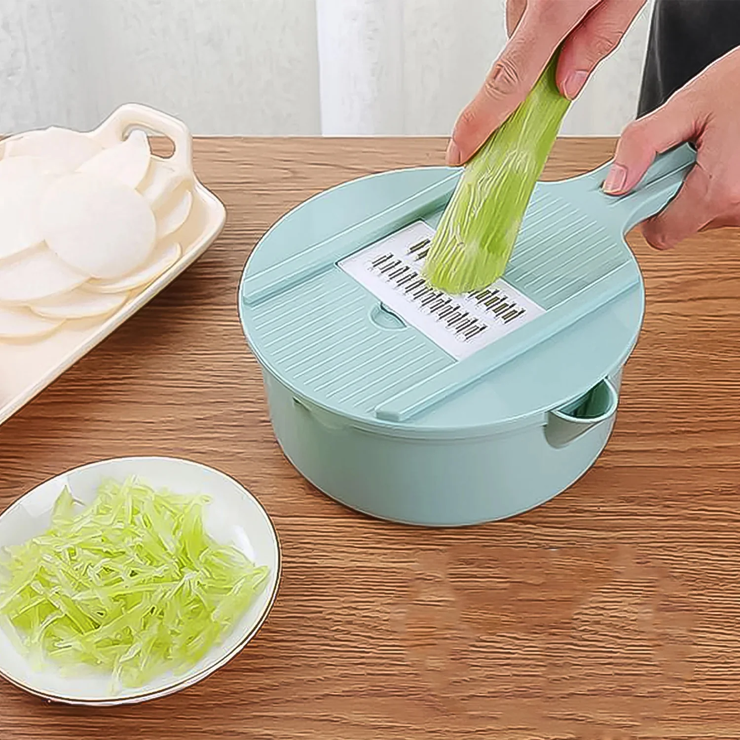 Multi-Function Vegetable Cutter & Grater Set - Image 11