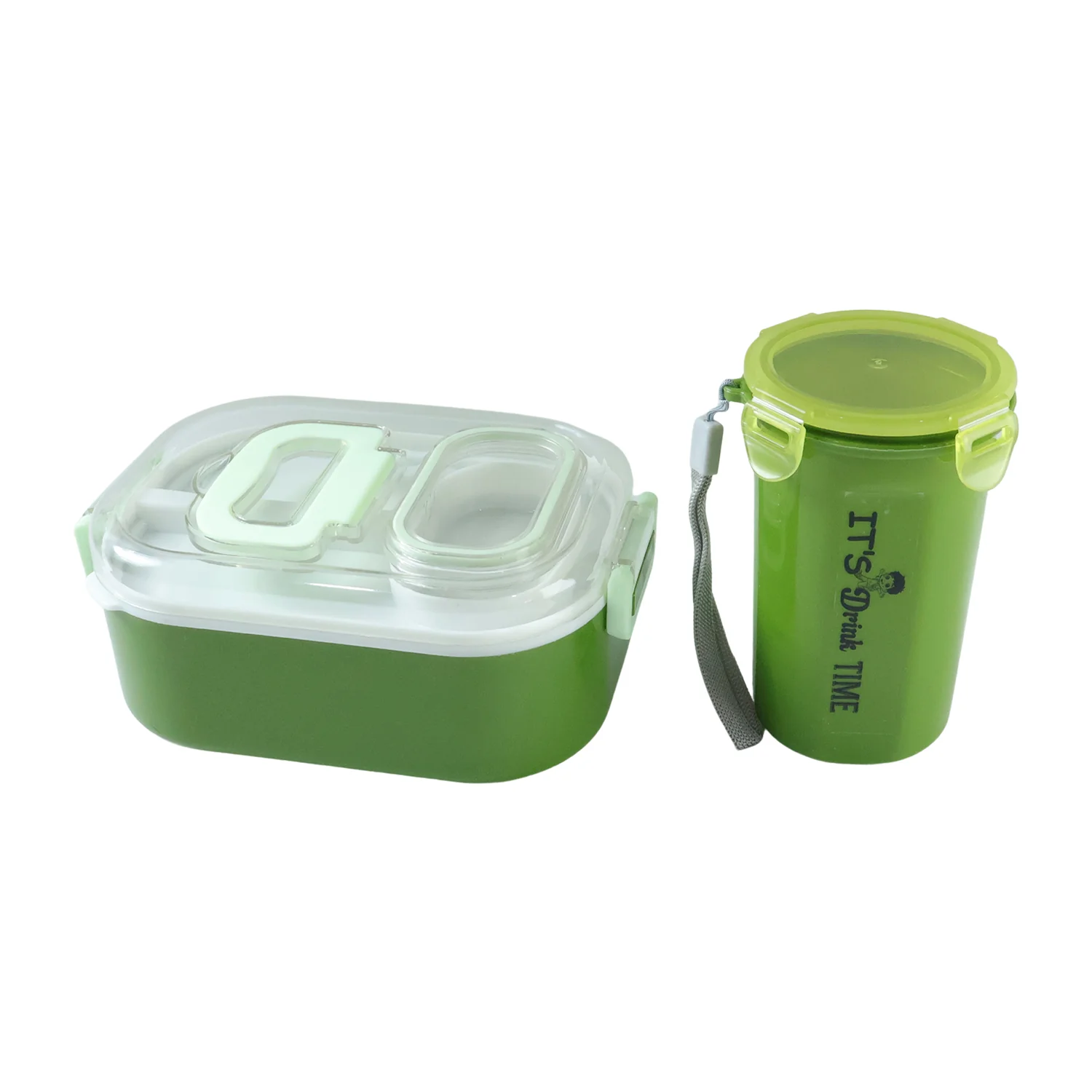 Multi-Functional 1 Set Leakproof Lunch Box with Cutlery & Tumbler - Image 4