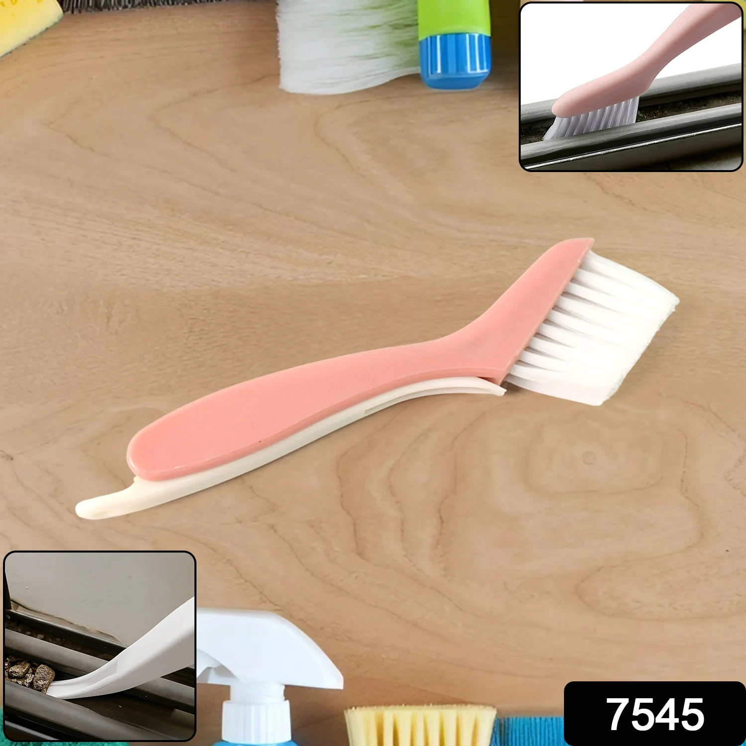 Multi-Functional 2-in-1 Groove Cleaning Brush with Crevice Scraper - Image 2