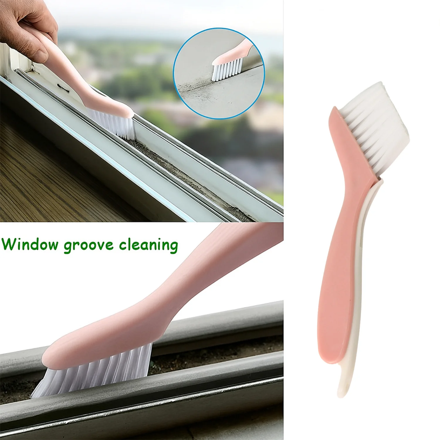 Multi-Functional 2-in-1 Groove Cleaning Brush with Crevice Scraper - Image 6