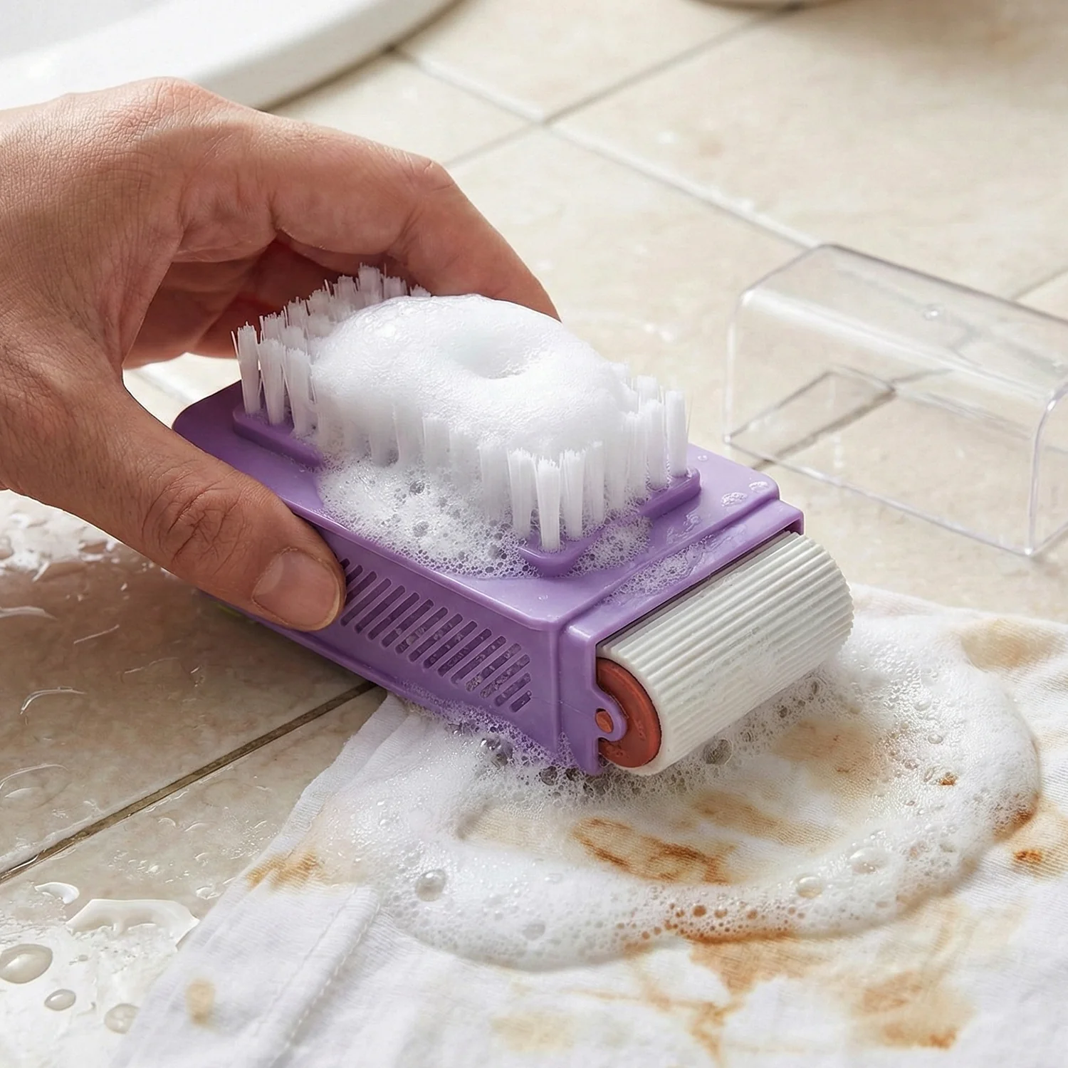 Multi Functional Big Cleaning Brush with Roller and Scrubber (1 Pc) - Image 7