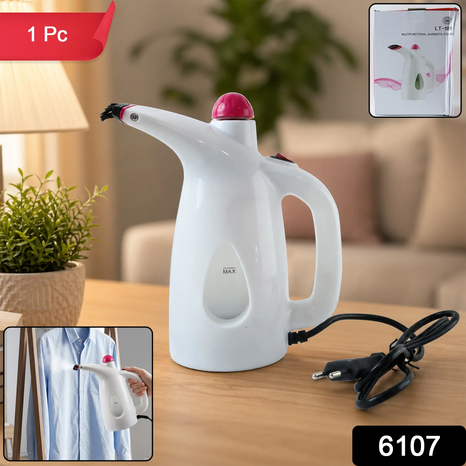 Multi-Functional Garment Steamer (1 Pc, 200ML Capacity) - Image 2