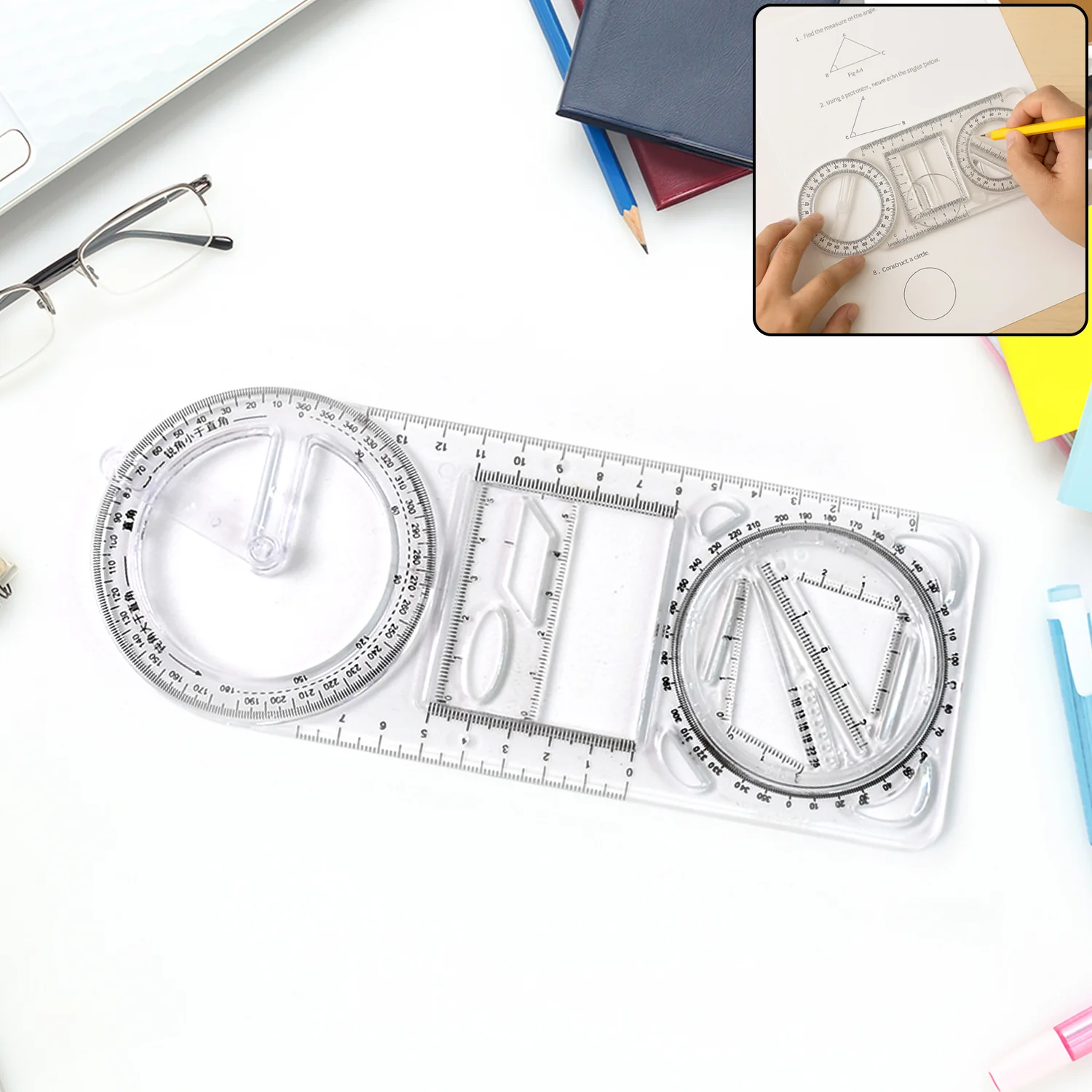 Multi-Functional Geometry Drawing Tool (1 Pc) - Image 3