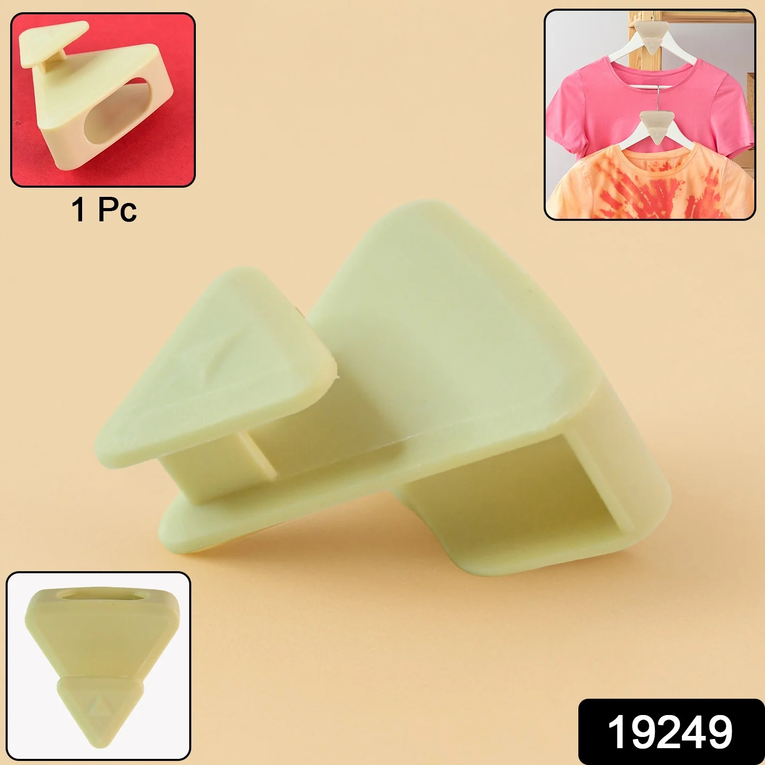 Multi-Functional Plastic Triangle Hanger Connector Hooks (1 Pc) - Image 2