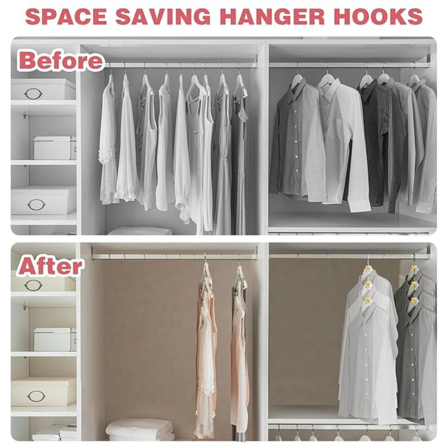 Multi-Functional Plastic Triangle Hanger Connector Hooks 5 Pcs Set - Image 4